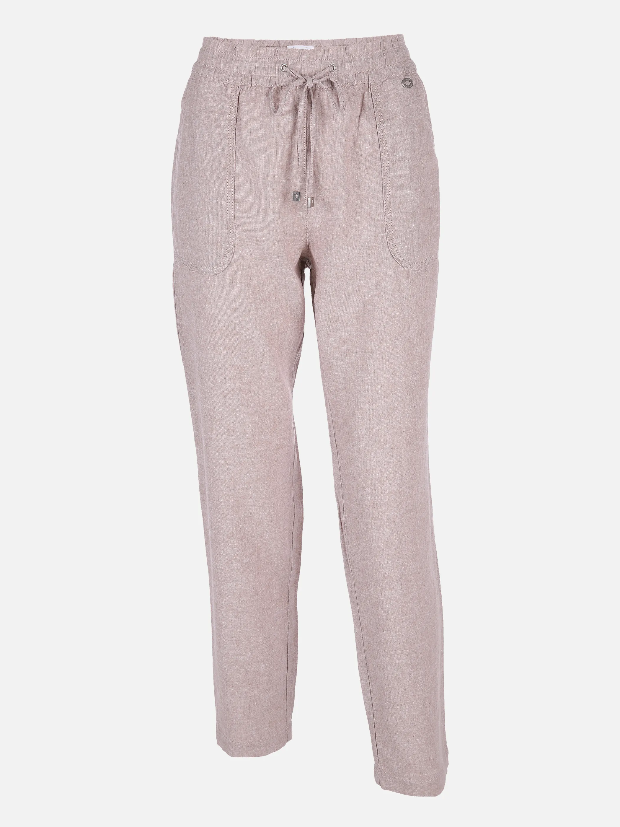 Lisa Tossa Da-Leinenhose m. Tunnelzug Braun 833827 BEIGE/WEIß 1