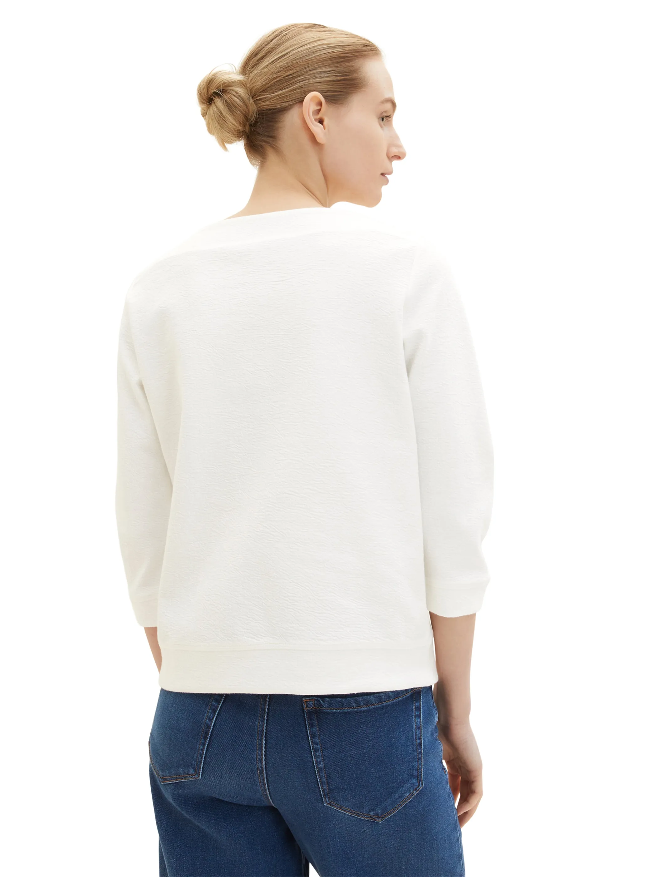 Tom Tailor 1035341 structured sweatshirt Weiß 874848 10315 2 Tom Tailor 1035341 structured sweatshirt Weiß 874848 10315 2
