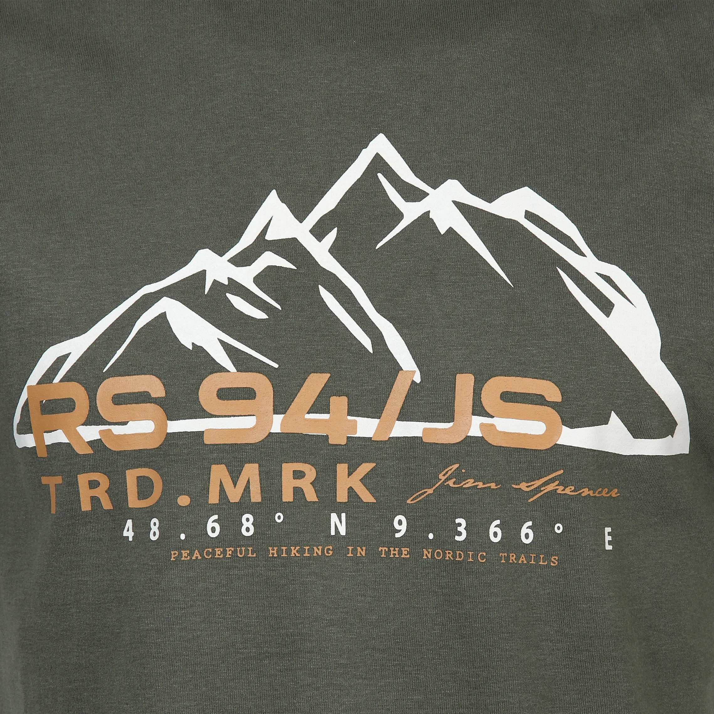 Jim Spencer He. T-Shirt 1/2 Arm Druck RH Grün 883492 KHAKI 3 Jim Spencer He. T-Shirt 1/2 Arm Druck RH Grün 883492 KHAKI 3
