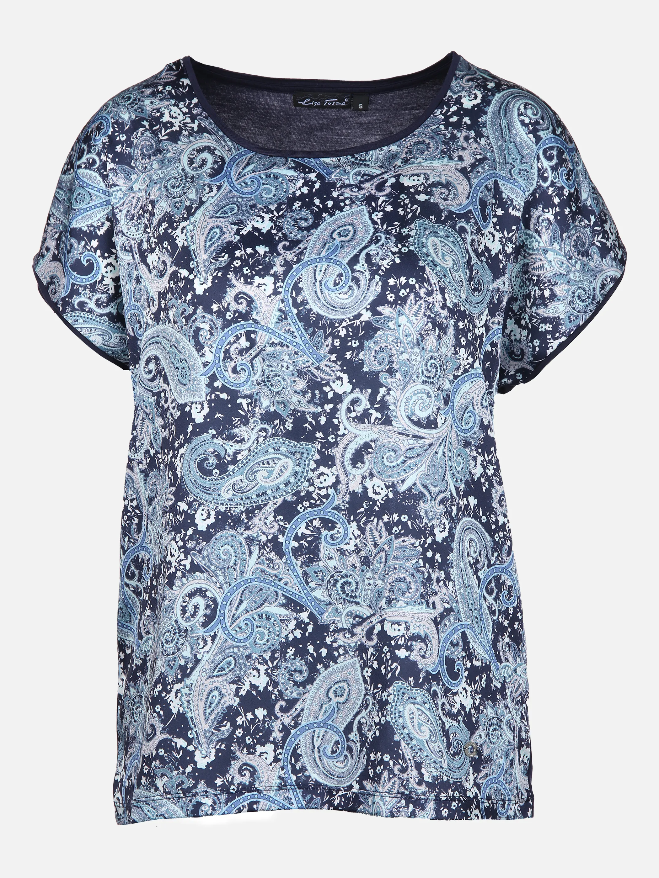 Lisa Tossa Da-Materialmixshirt Paisleydru Blau 851093 MARINE/SAL 1 Lisa Tossa Da-Materialmixshirt Paisleydru Blau 851093 MARINE/SAL 1