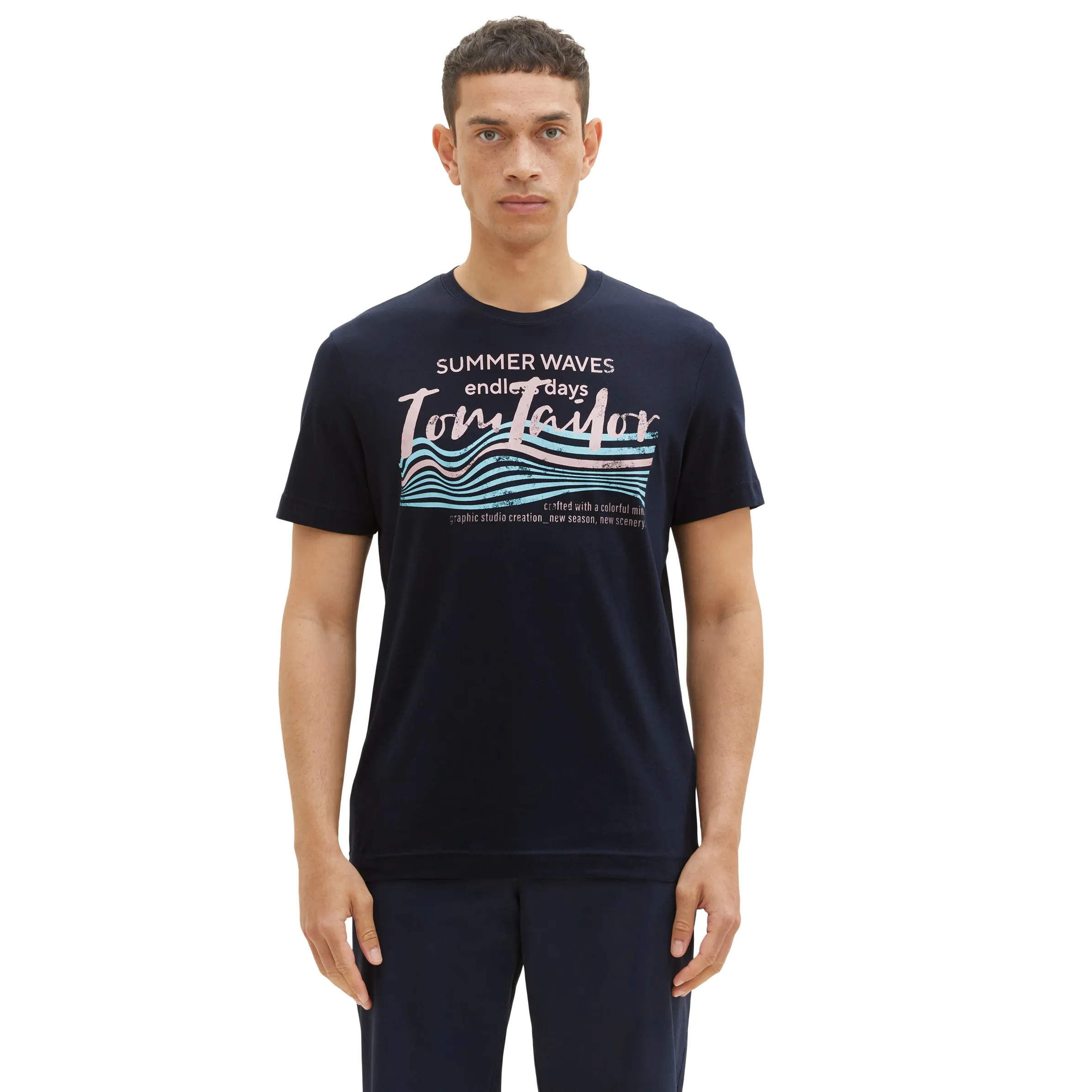 Tom Tailor 1038661 printed t-shirt Blau 880584 10668 4