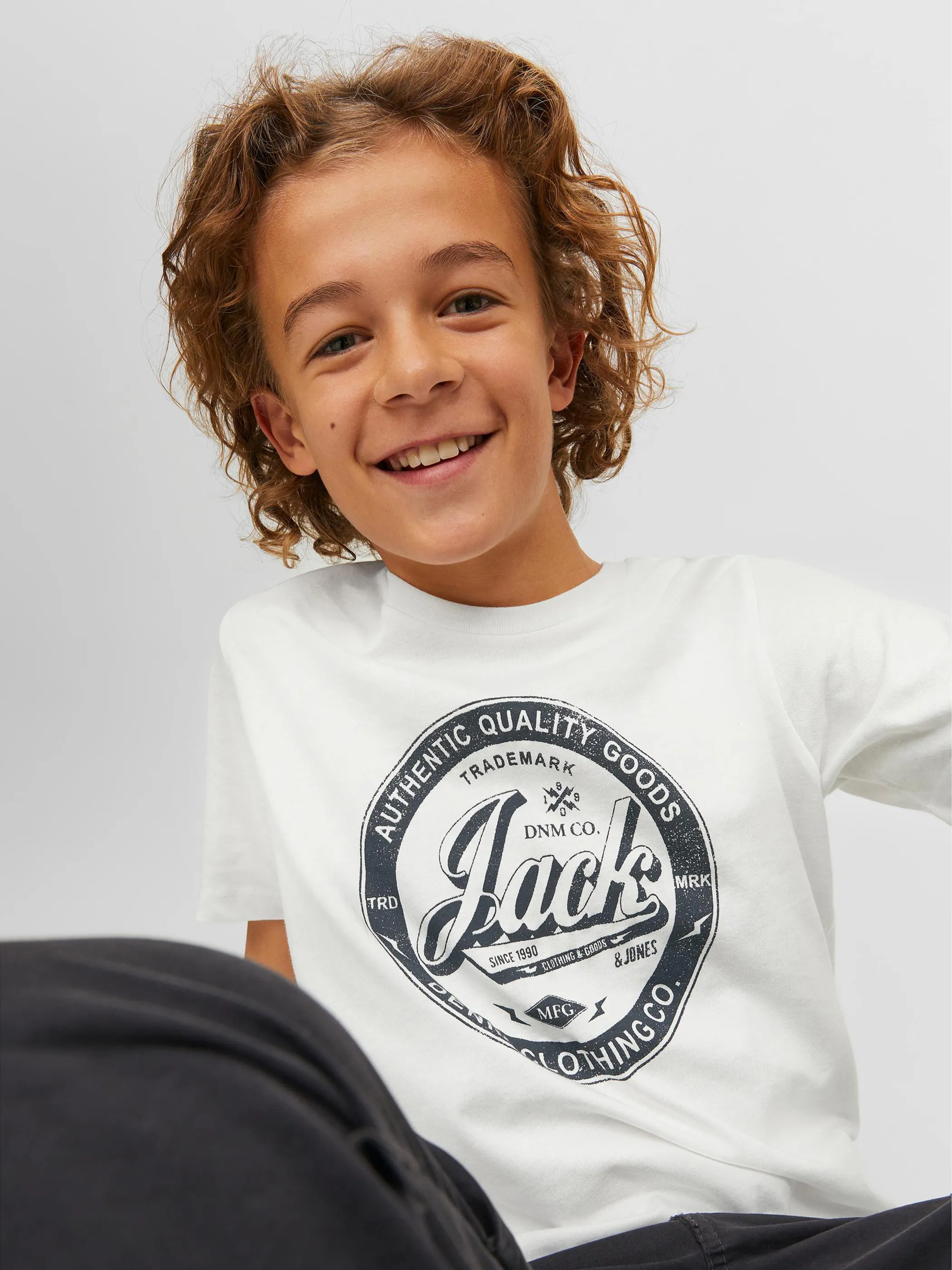 Jack&Jones Junior 12212308 JJEJEANS TEE SS O-NEC Weiß 872352 177642002 3