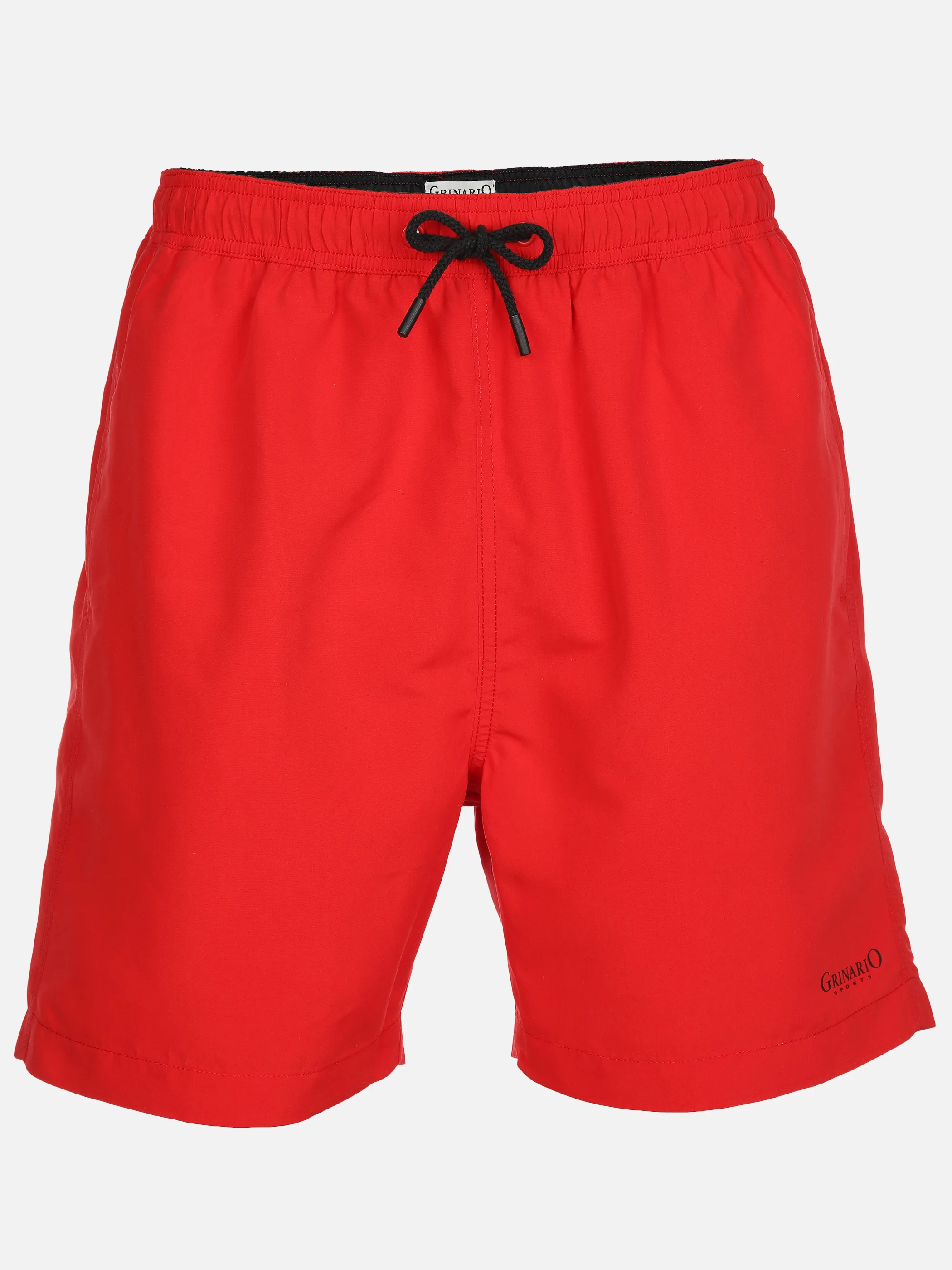 Grinario Sports He- Badehose uni, mit Kontrast Rot 890155 RED 1