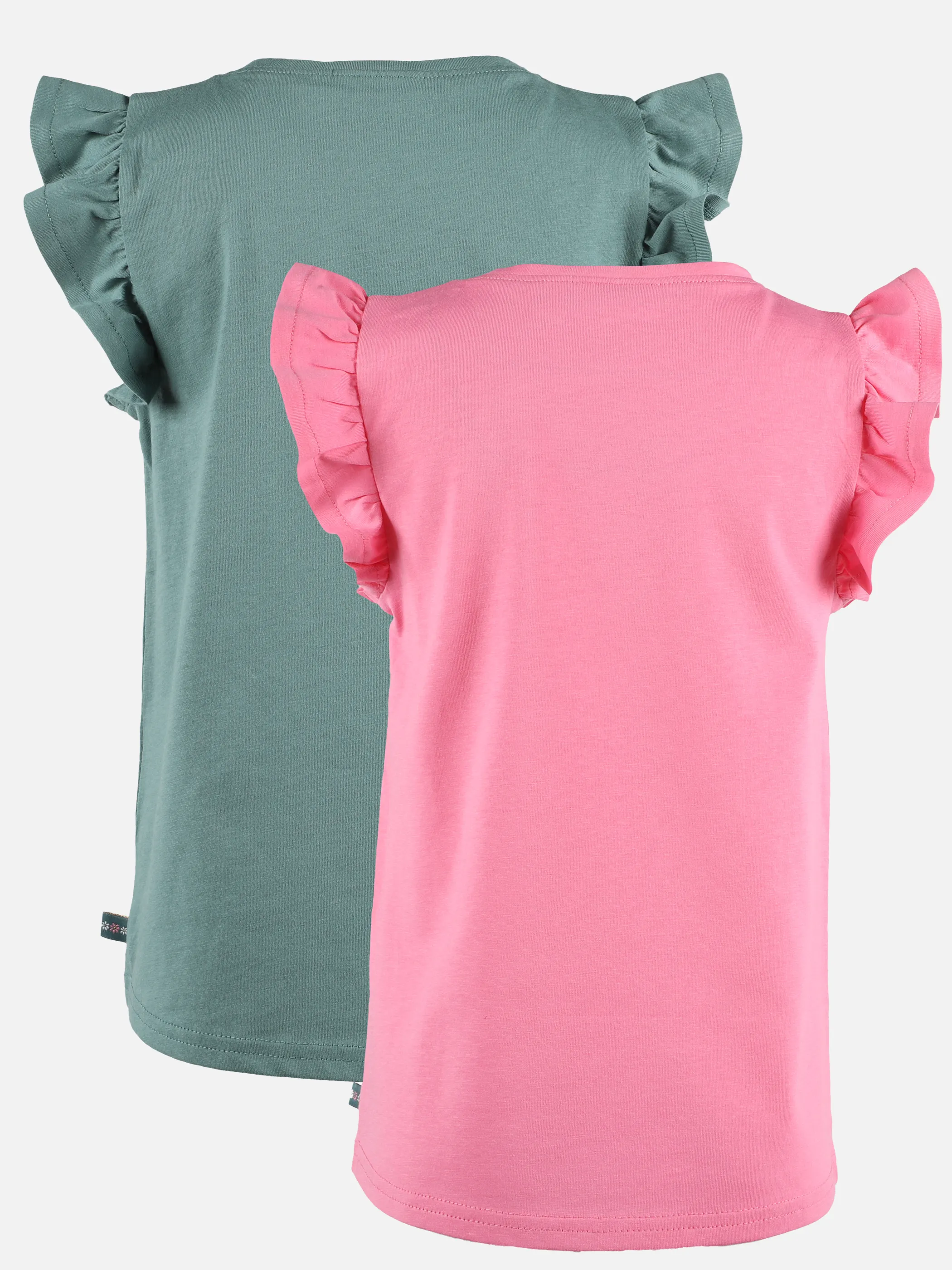 Stop + Go KM 2er Pack T-Shirts uni pink und blau gestreift Rosa 892676 ROSA/BLAU 2