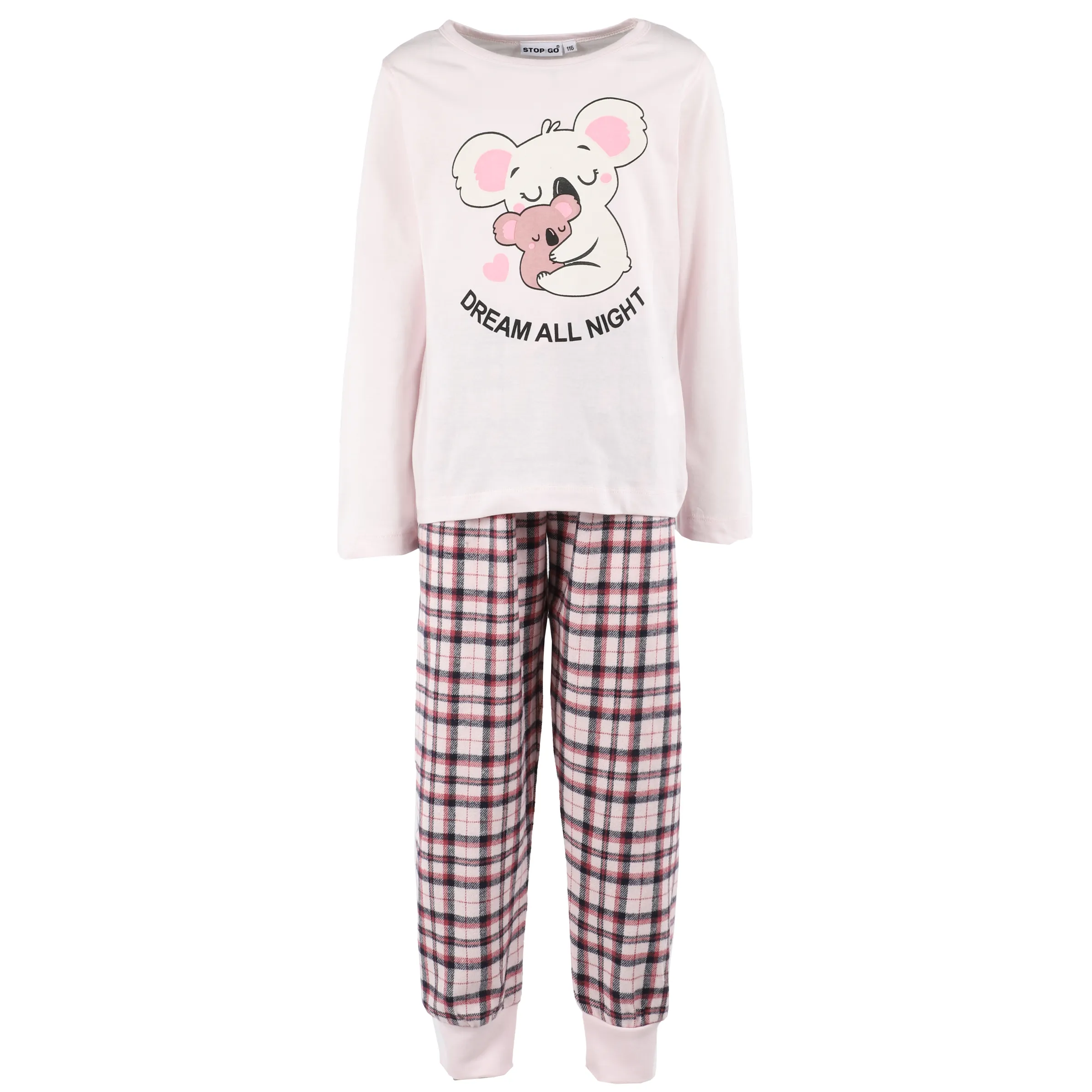 Stop + Go KM Pyjama lang Koala Hose karo Rosa 881319 ROSA 1