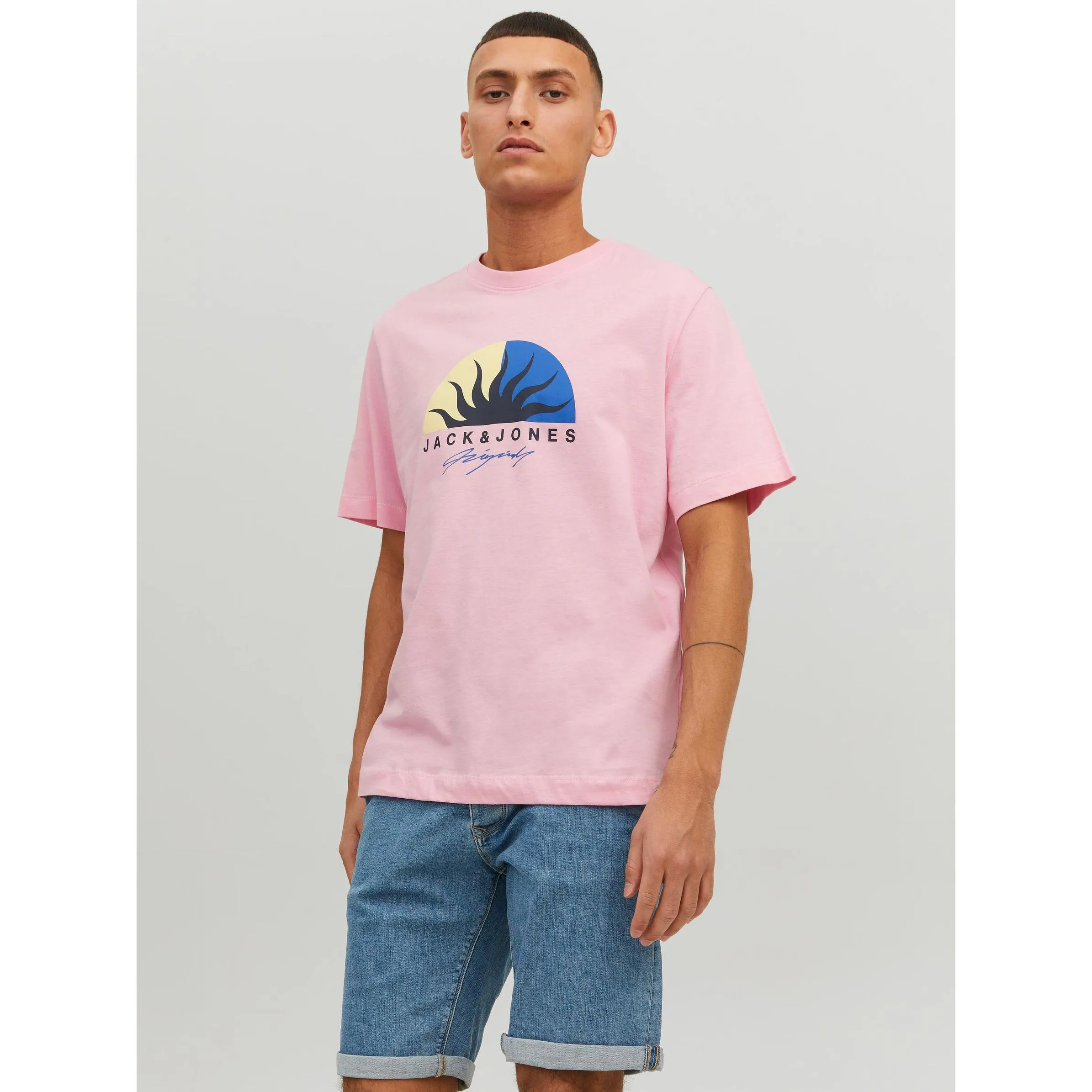 Jack Jones 12234214 JORTULUM LOGO TEE SS Rosa 877752 176927 4