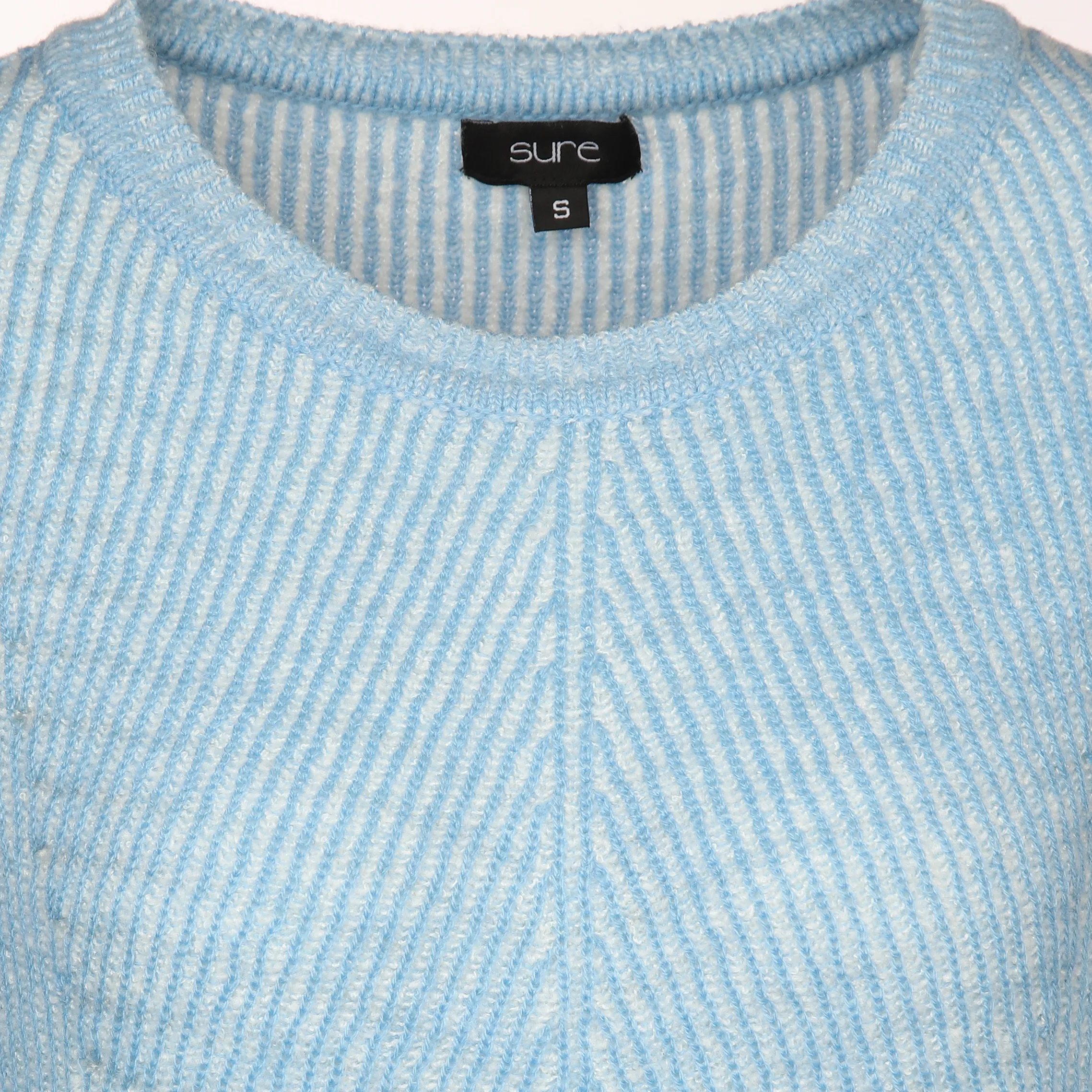 Sure Da-Pullover m. Rippstruktur Blau 881243 BLUE 3 Sure Da-Pullover m. Rippstruktur Blau 881243 BLUE 3