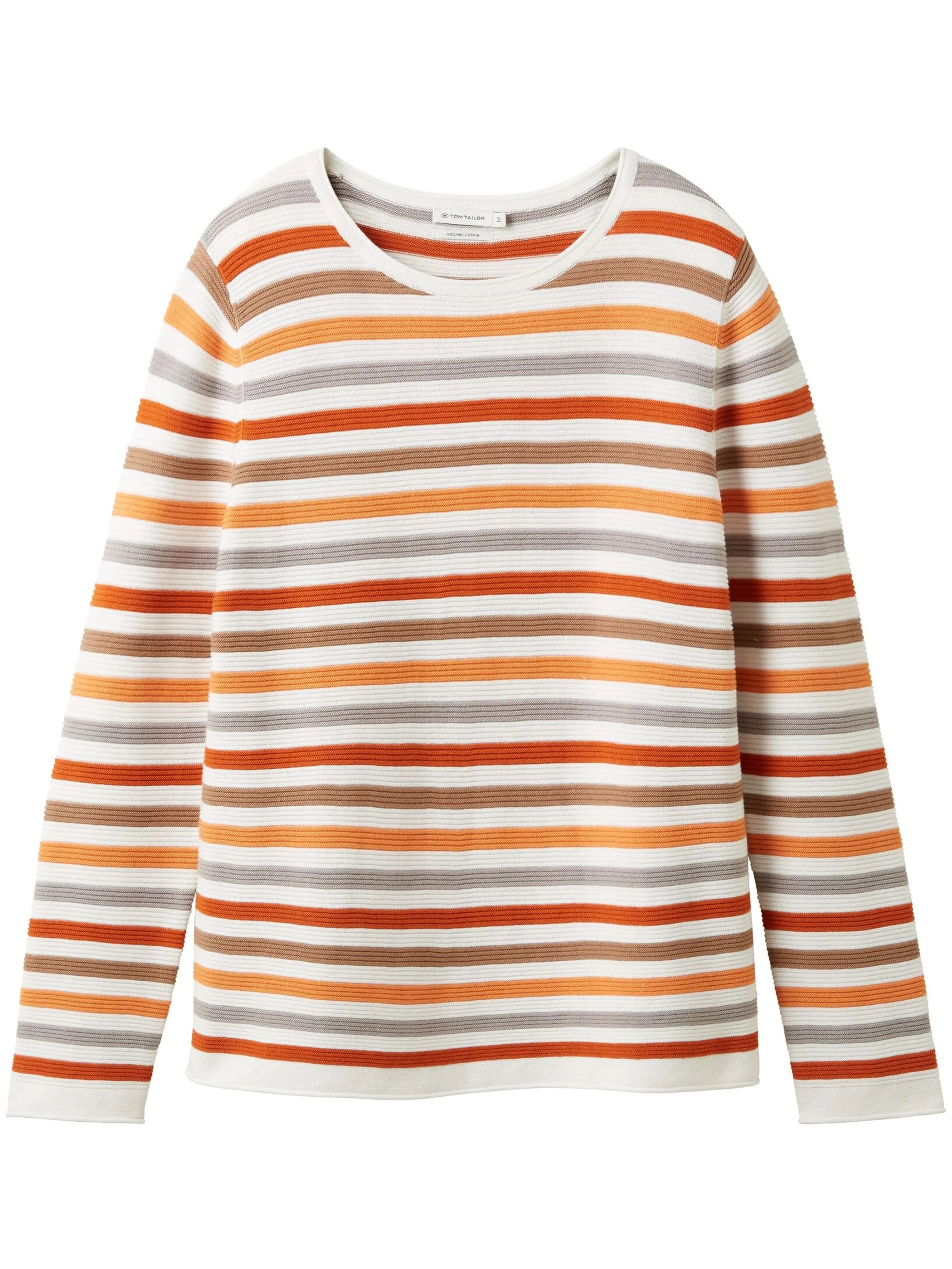 Tom Tailor 1016350 NOS sweater new ottoma Orange 827729 32441 1
