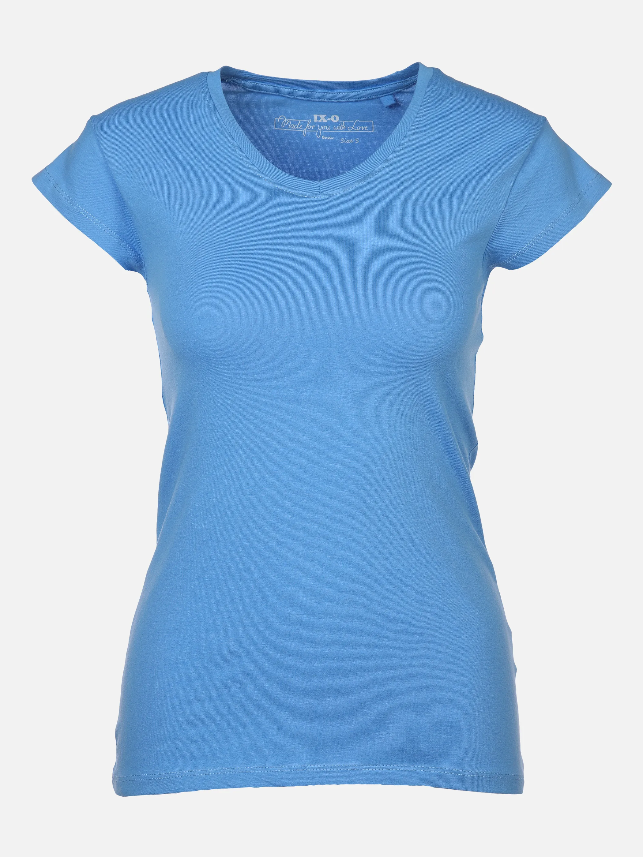 IX-O YF-Da-T-Shirt, Basic Blau 873779 MID BLUE 1