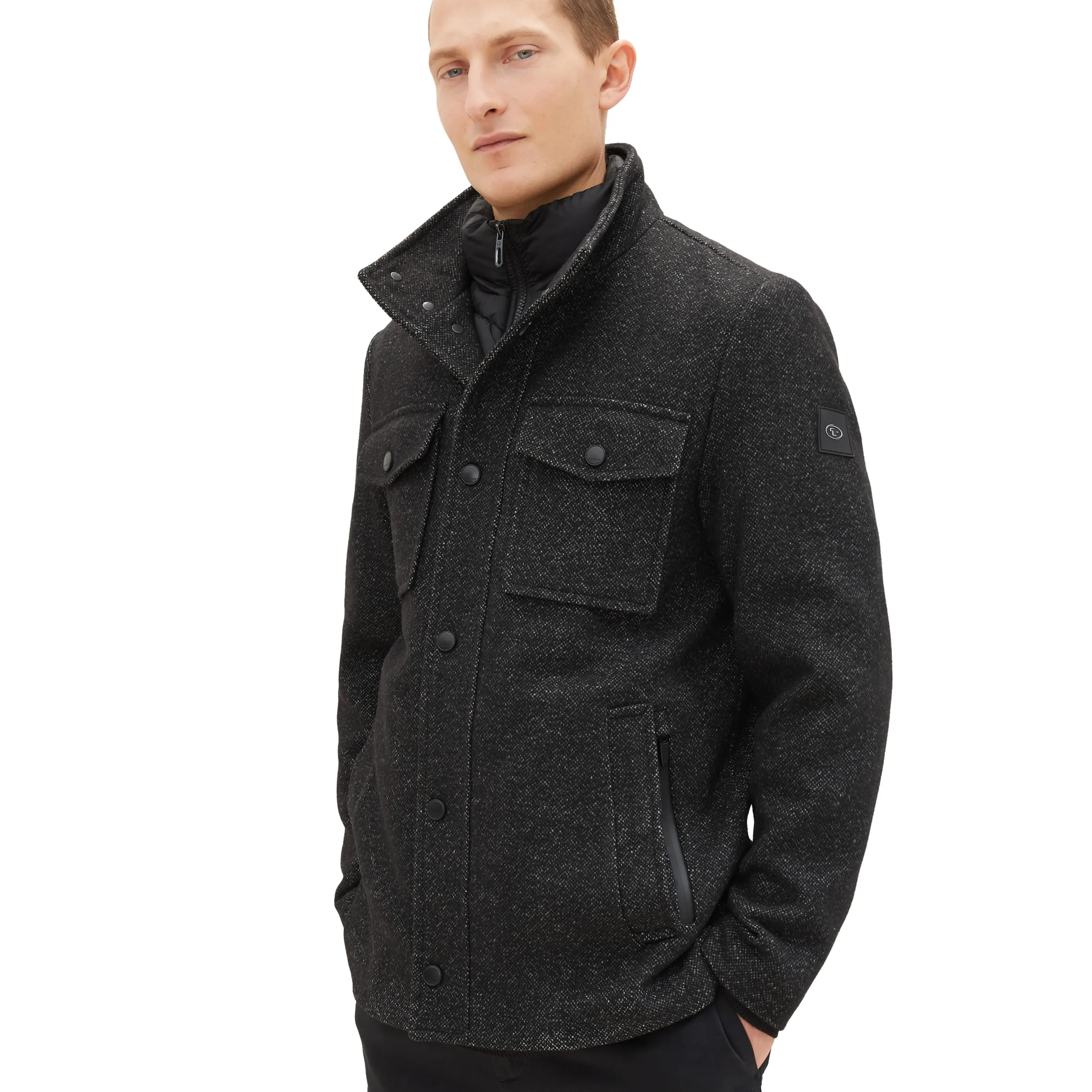 Tom Tailor 1037345 wool jacket 2 in 1 Grau 884289 32521 5