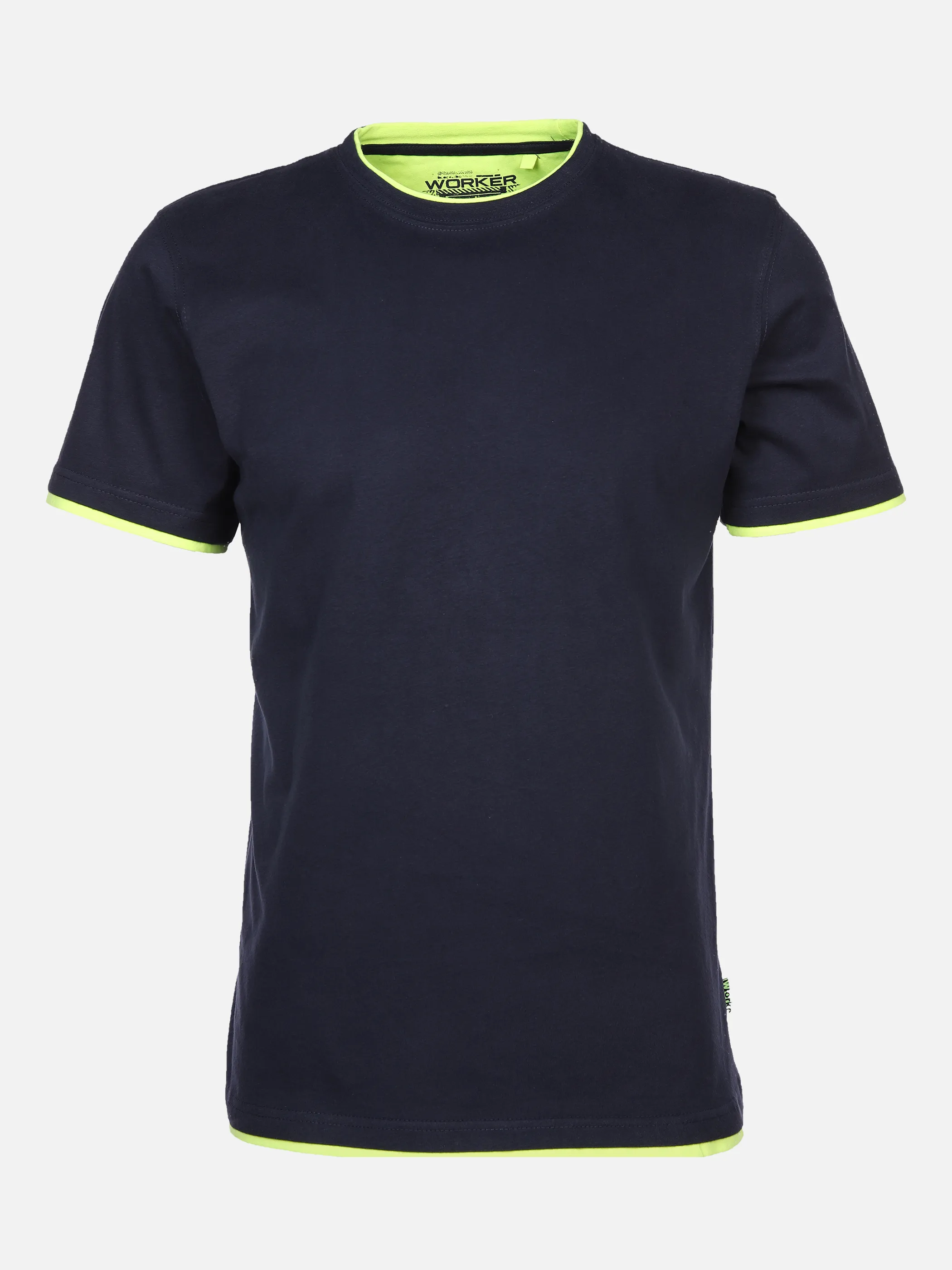 Worker He. T-Shirt 1/2 Arm 2in1 basic Blau 833571 NAVY 1