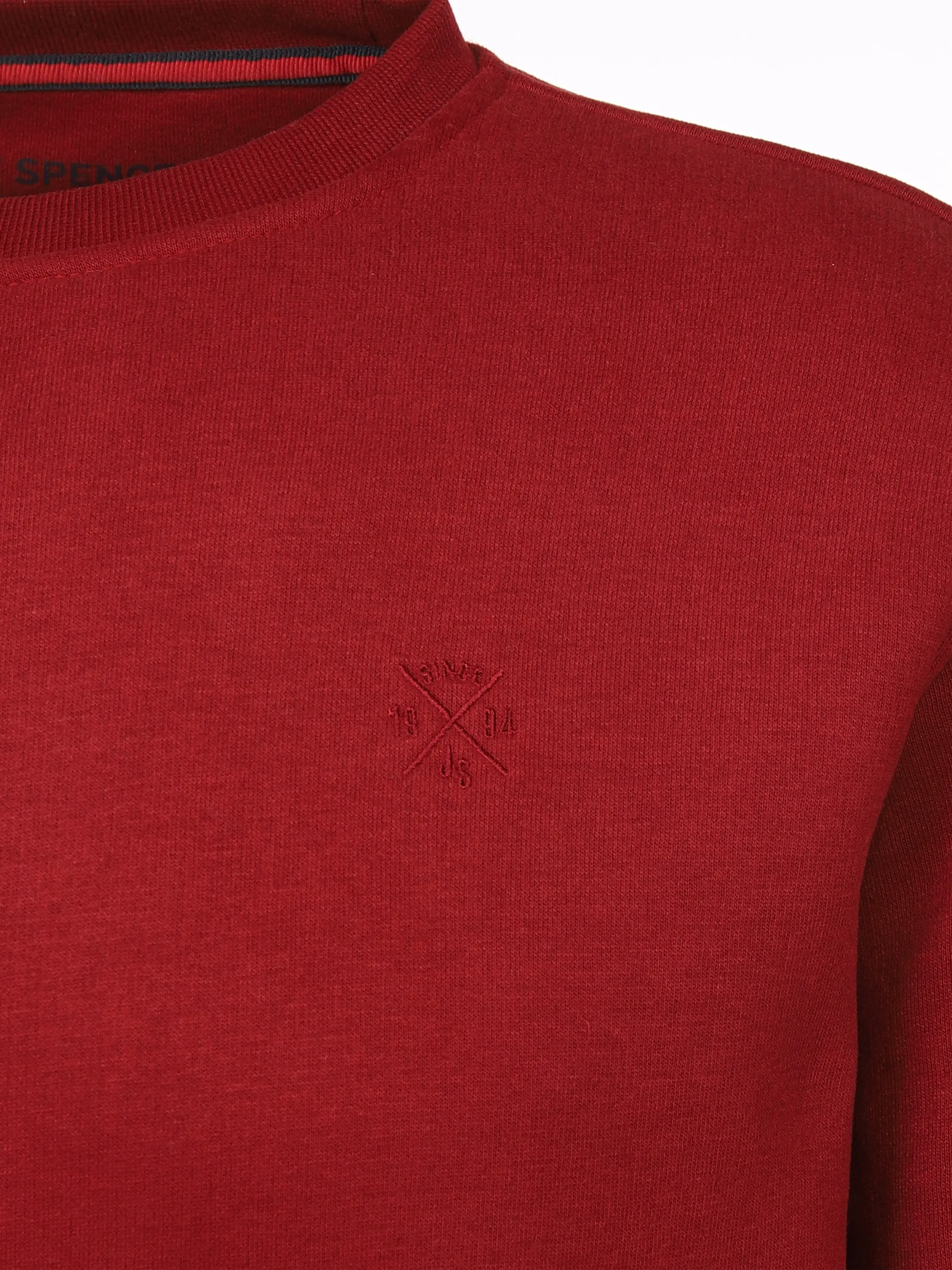 Jim Spencer He. Sweatshirt uni basic Rot 870104 RED 3