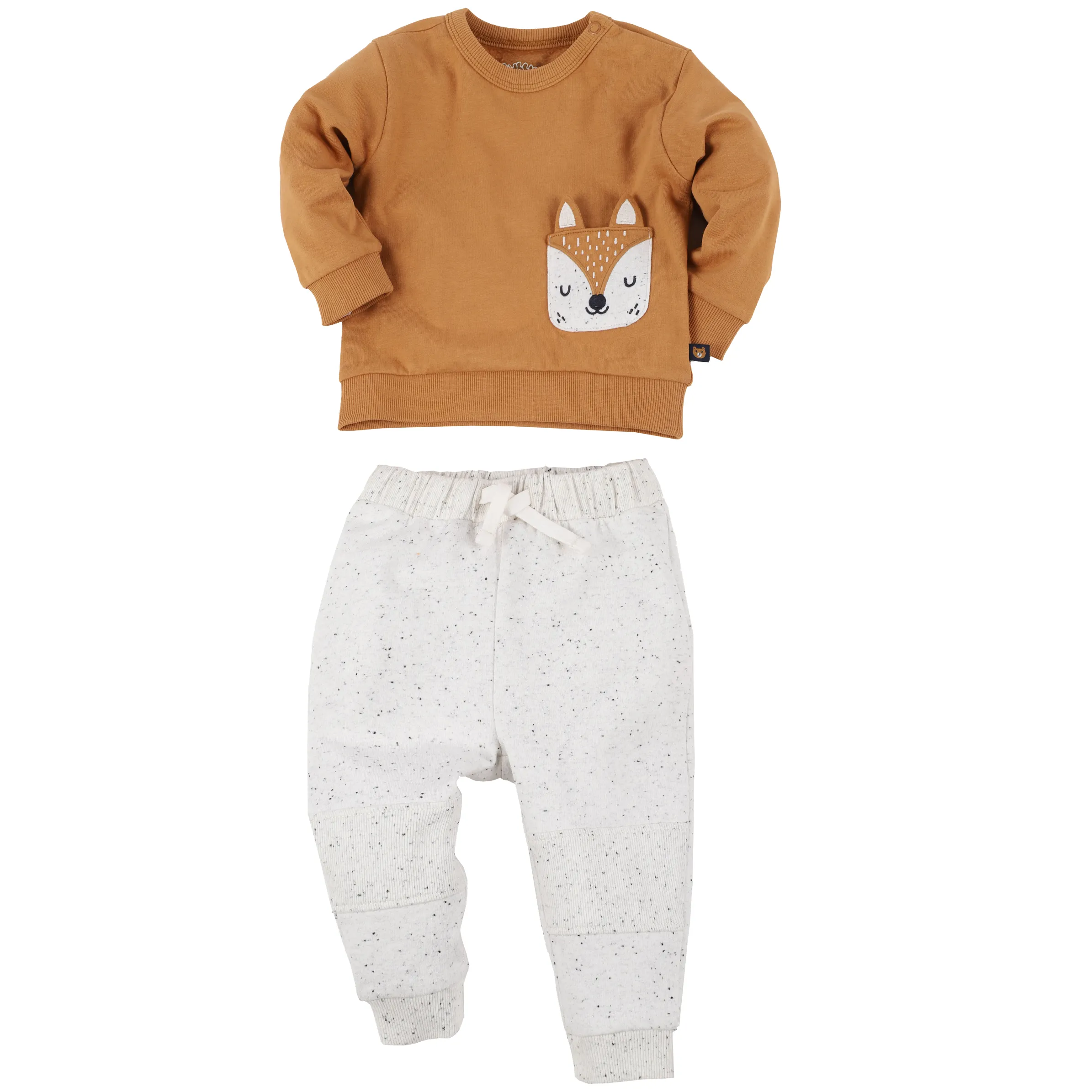 Bubble Gum BJ 2er Set, Sweatshirt in braun mit Hose in grau m Braun 884324 BRAUN/GRAU 1