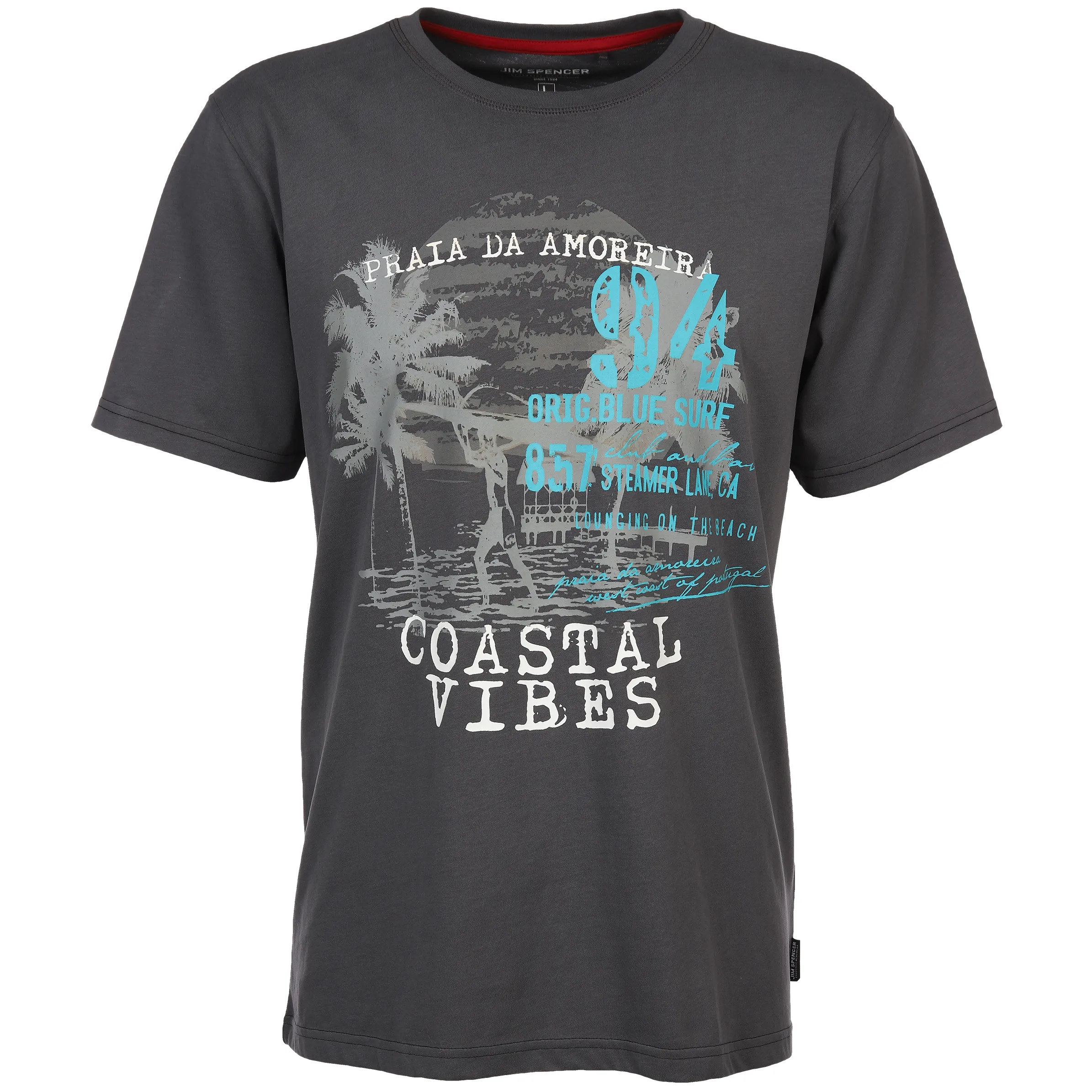 Jim Spencer He. T-Shirt 1/2 Arm Druck Grau 876083 GRAPHIT 1 Jim Spencer He. T-Shirt 1/2 Arm Druck Grau 876083 GRAPHIT 1
