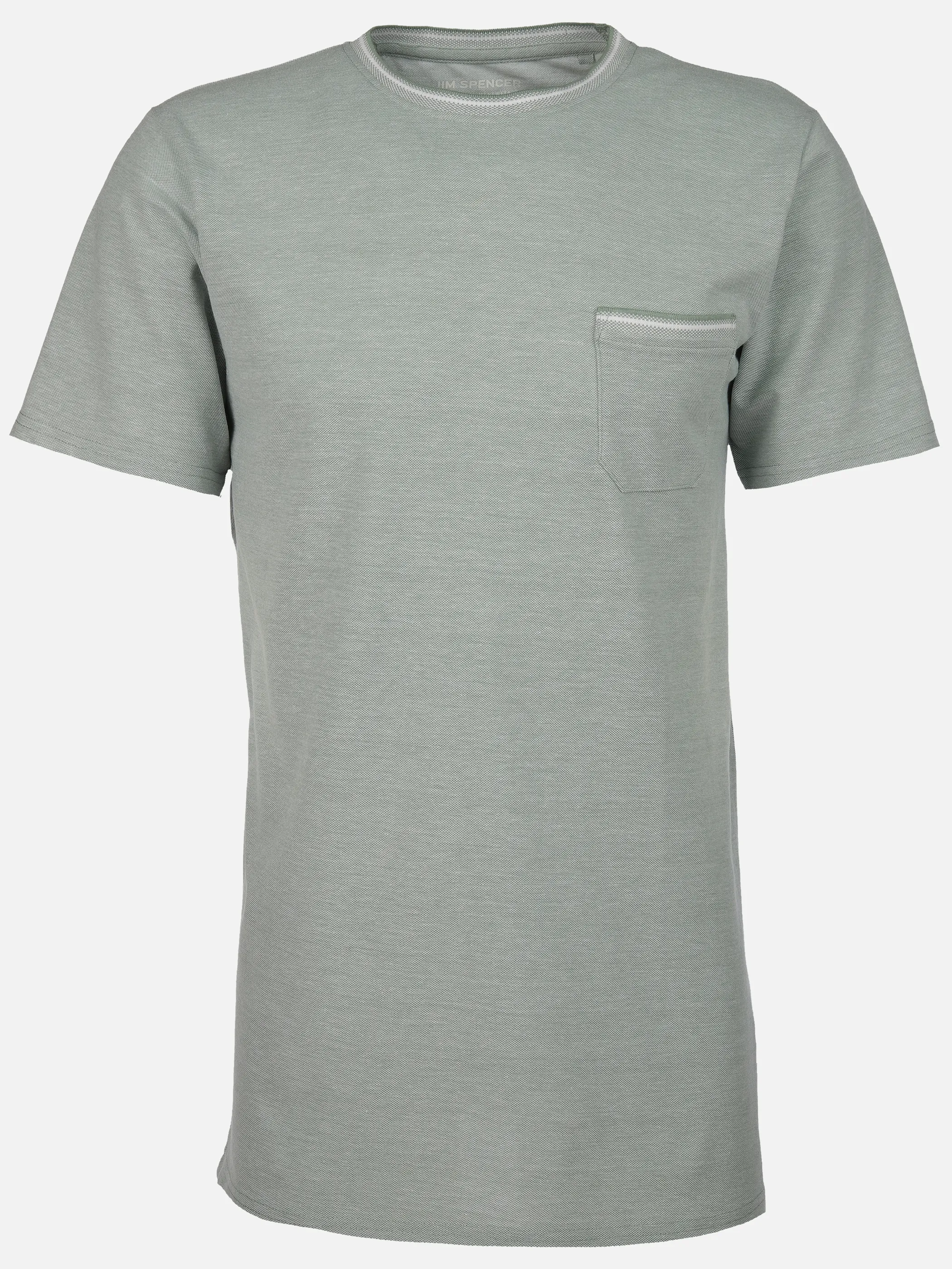 Jim Spencer He. T-Shirt 1/2 Arm twisted Grün 906257 MINT 1