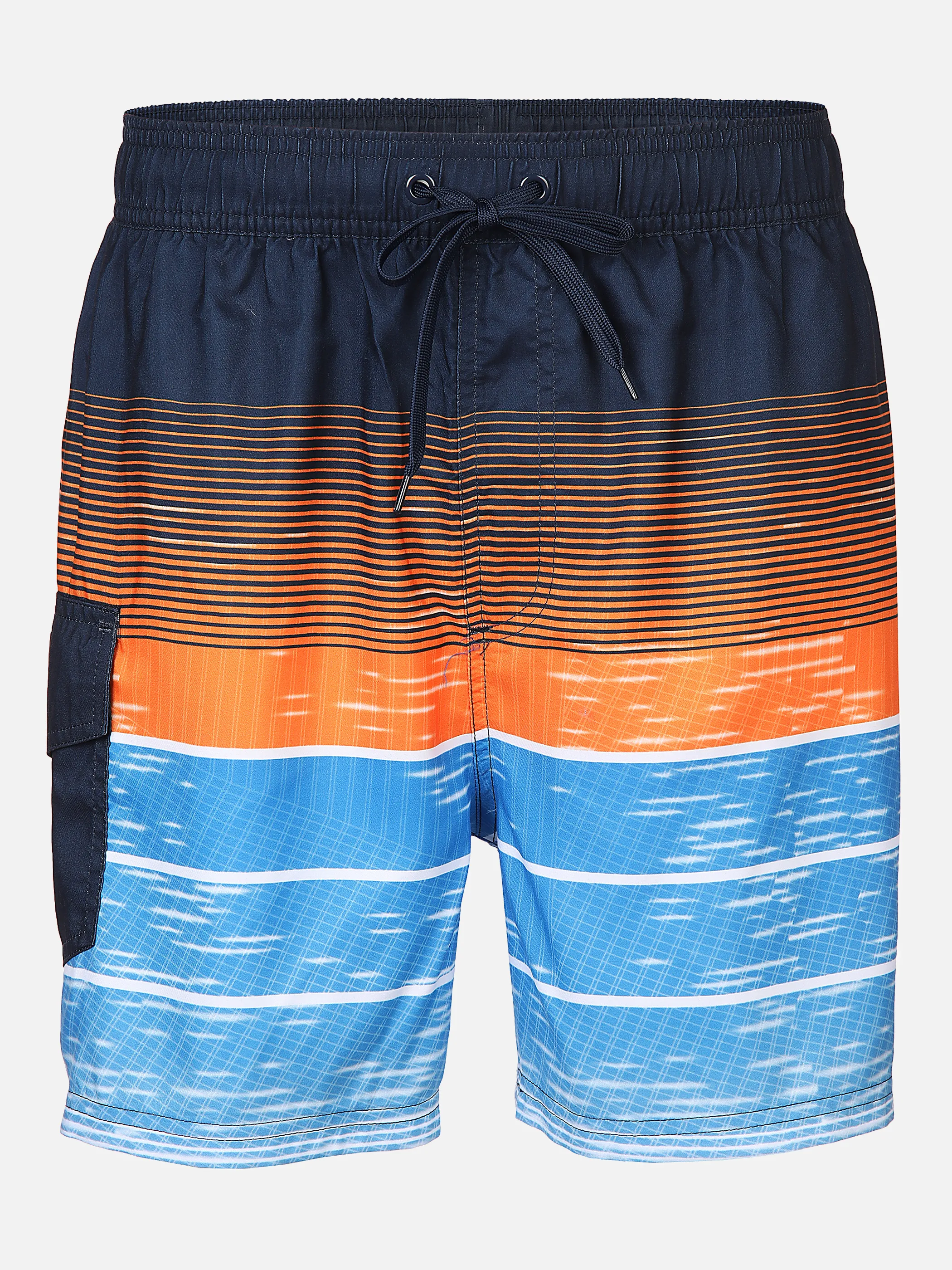 Grinario Sports He-Badeshorts mit Druck Blau 876930 BLAU 1