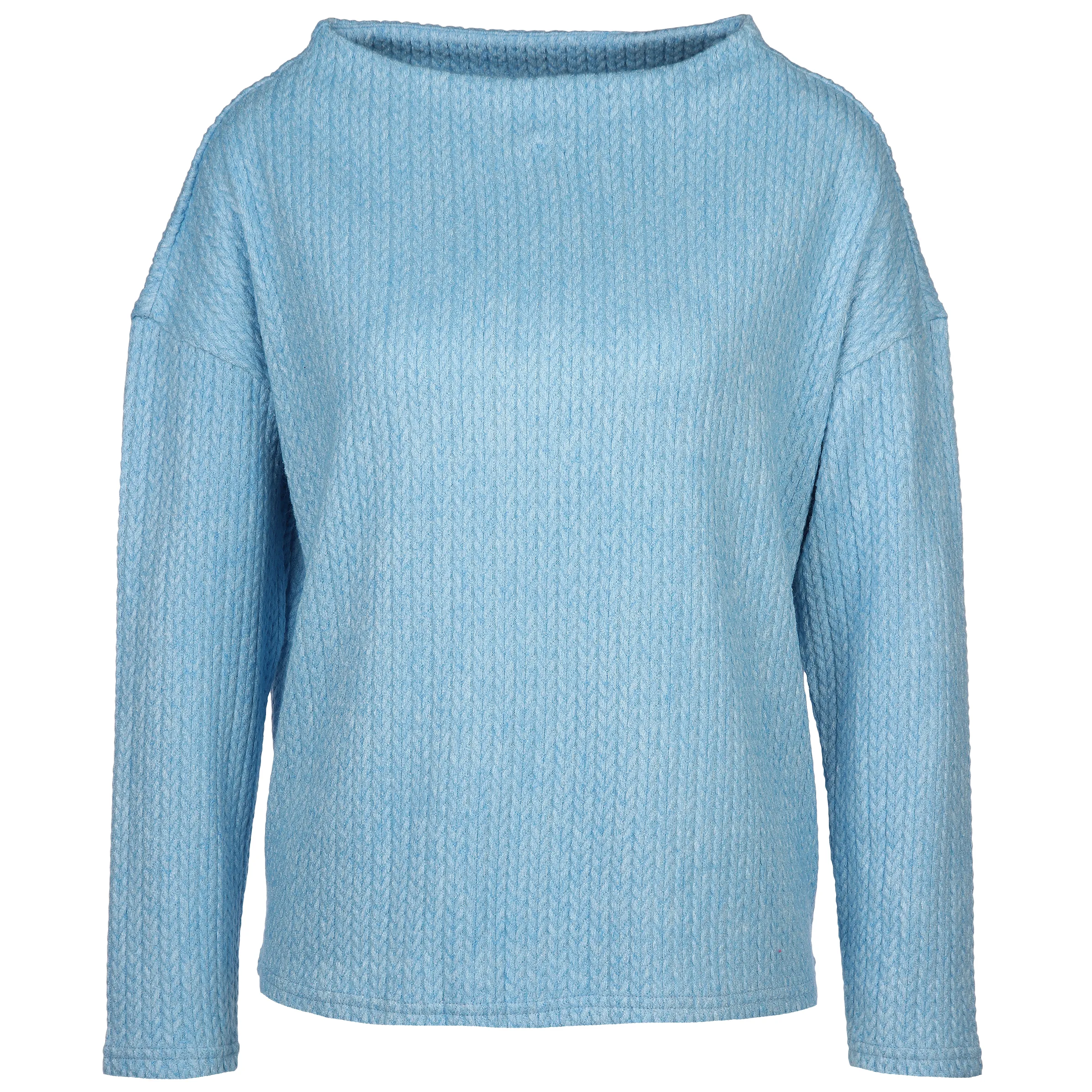 Tom Tailor 1039106 Sweatshirt cable structure Blau 887446 12391 1