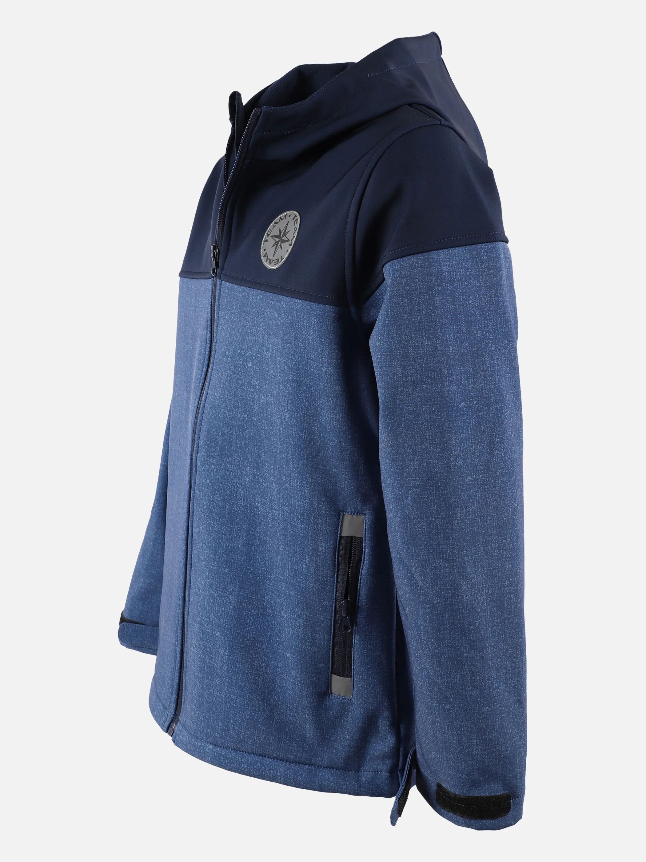 Stop + Go JJ Softshelljacke in blauen Blockfarben Blau 875520 BLAU 3 Stop + Go JJ Softshelljacke in blauen Blockfarben Blau 875520 BLAU 3