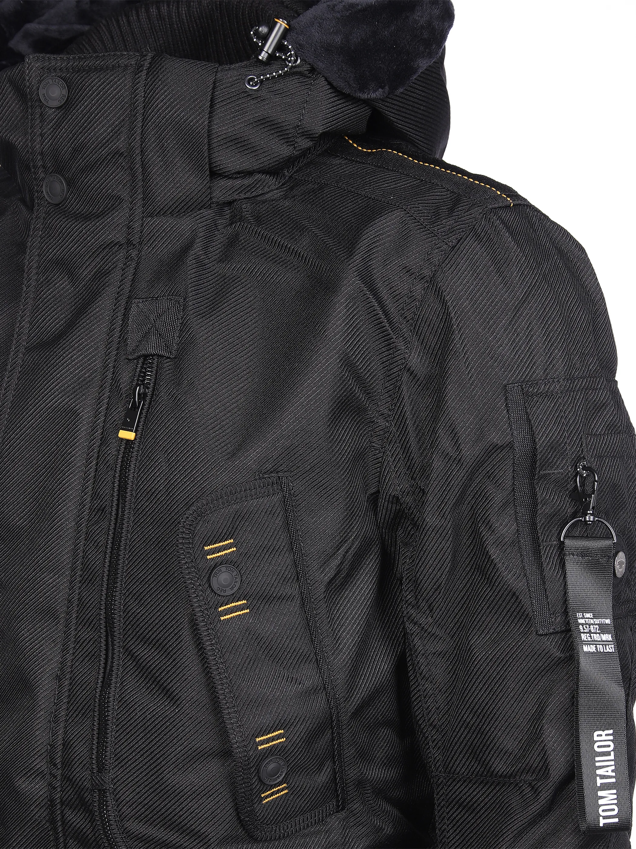 Tom Tailor 1026755 parka with zipp Schwarz 856795 29999 3 Tom Tailor 1026755 parka with zipp Schwarz 856795 29999 3