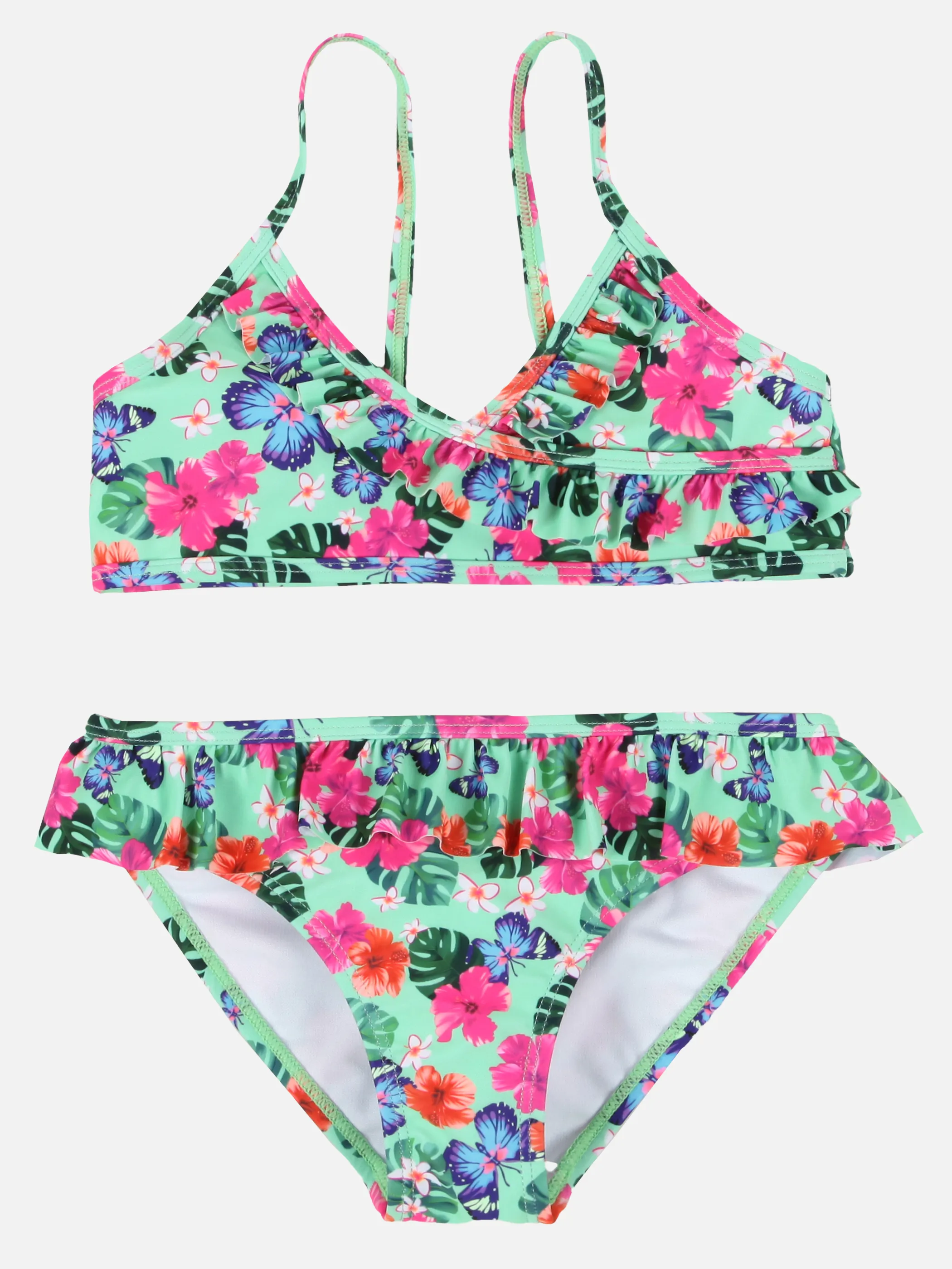 Stop + Go Kl. Md-Bikini Set, AOP grün Bunt 890839 AOP 1