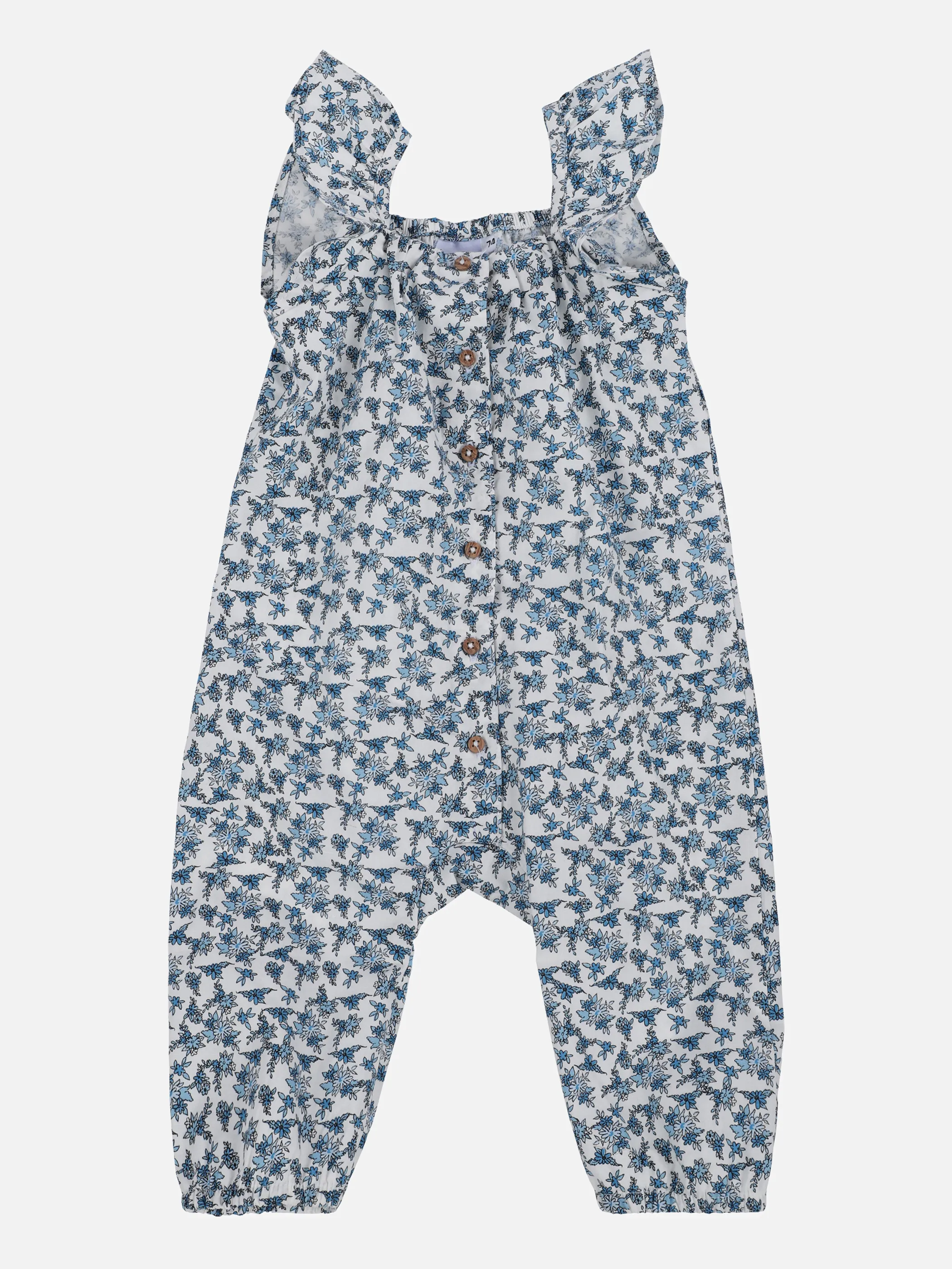 Bubble Gum BG Jumpsuit in weiß mit AOP Blau 860711 WEIß AOP 1