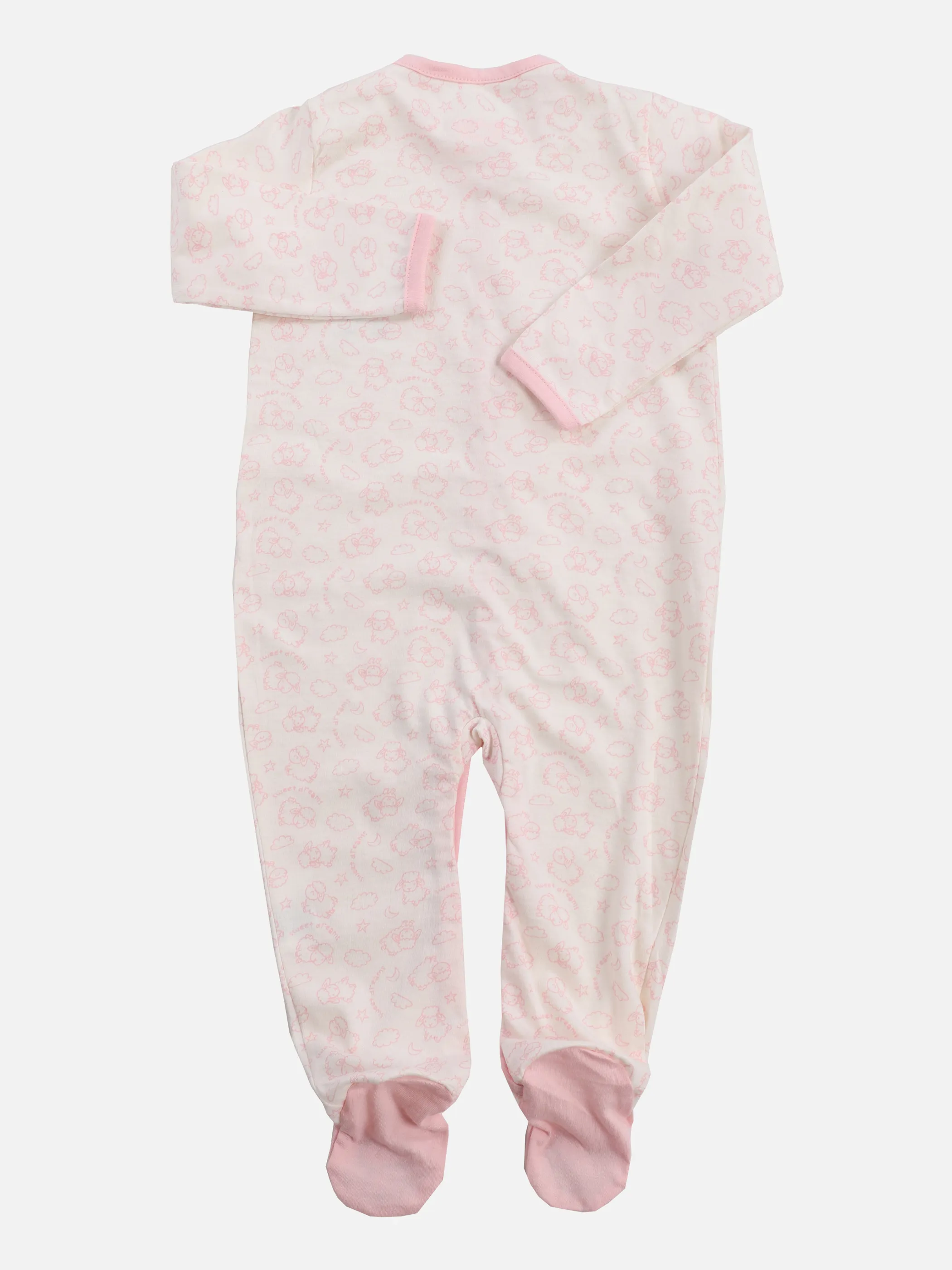 Bubble Gum BG NB Pyjama mit Fuß weiß AOP Weiß 860626 WEIß 2