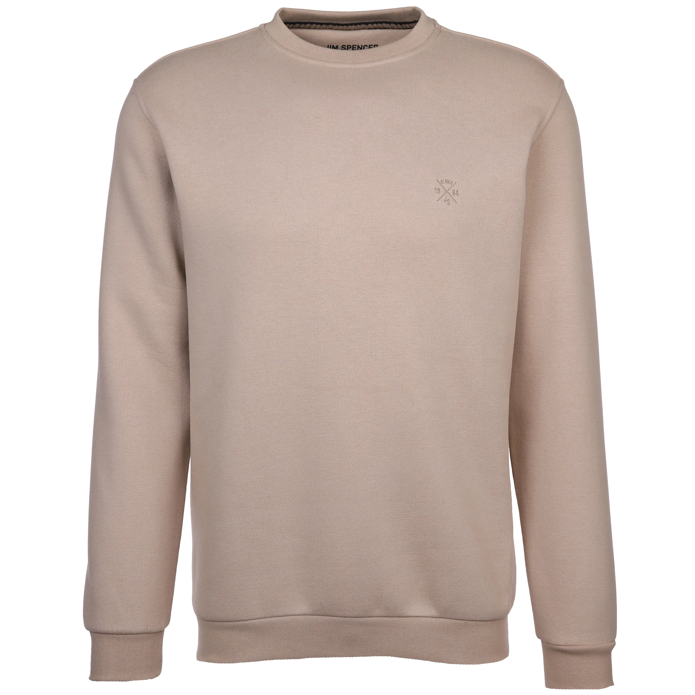 Jim Spencer He. Sweatshirt uni basic Silber 887816 STONE 1