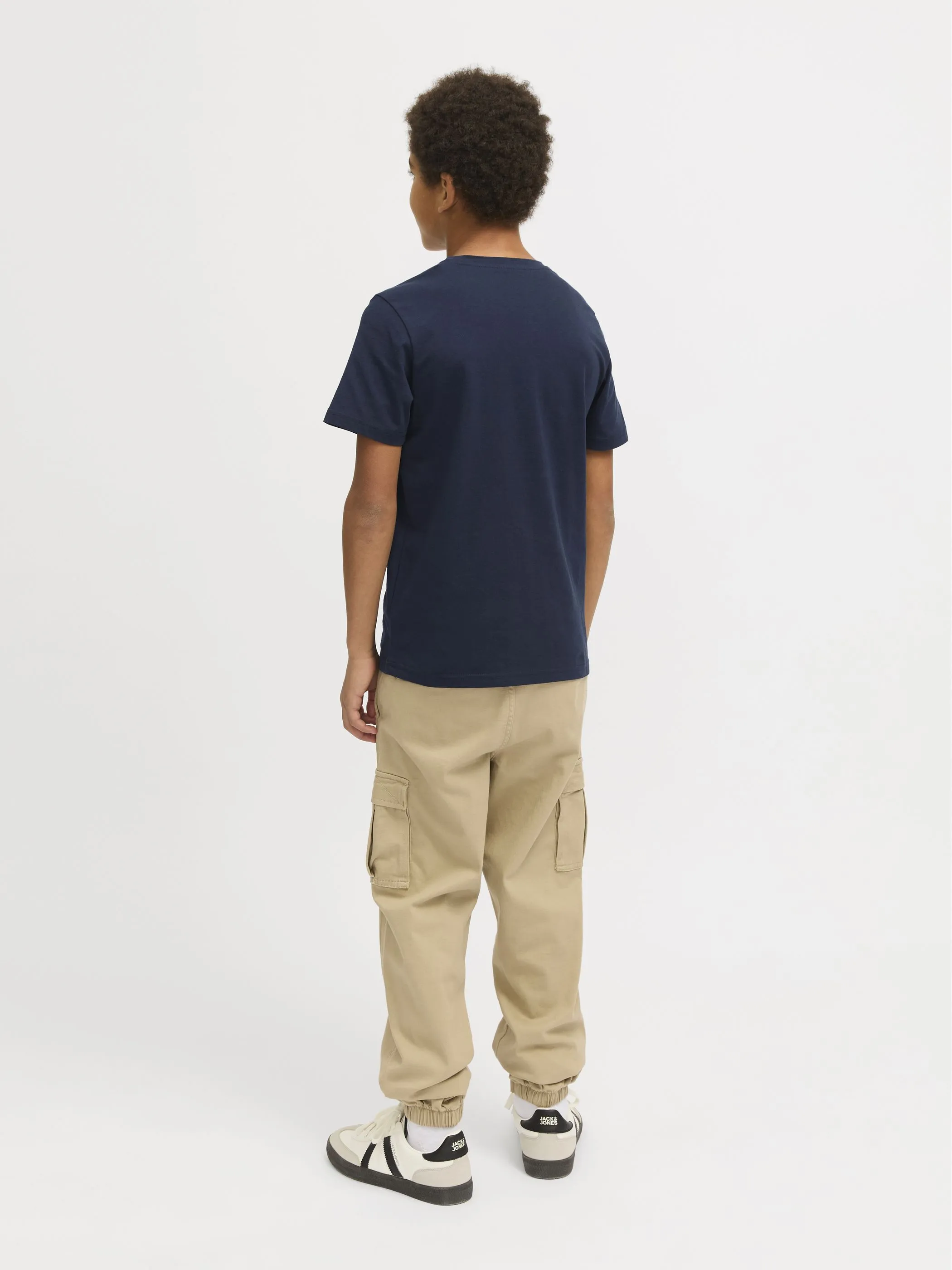 Jack&Jones Junior 12269876 JJCOLTON TEE SS CREW Schwarz 907283 175917 3