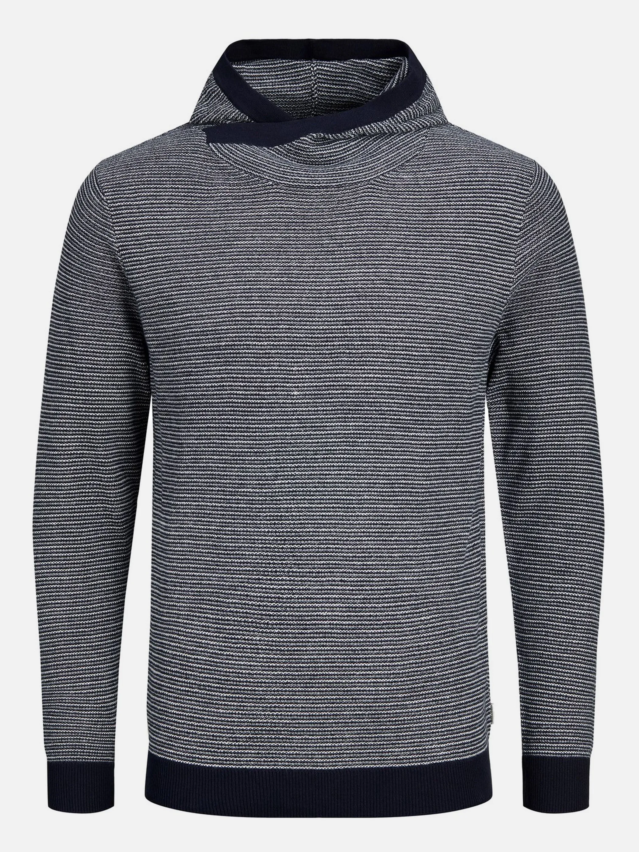 Jack Jones 12190230 JJSTEVE KNIT HOOD Blau 854386 175876001 1