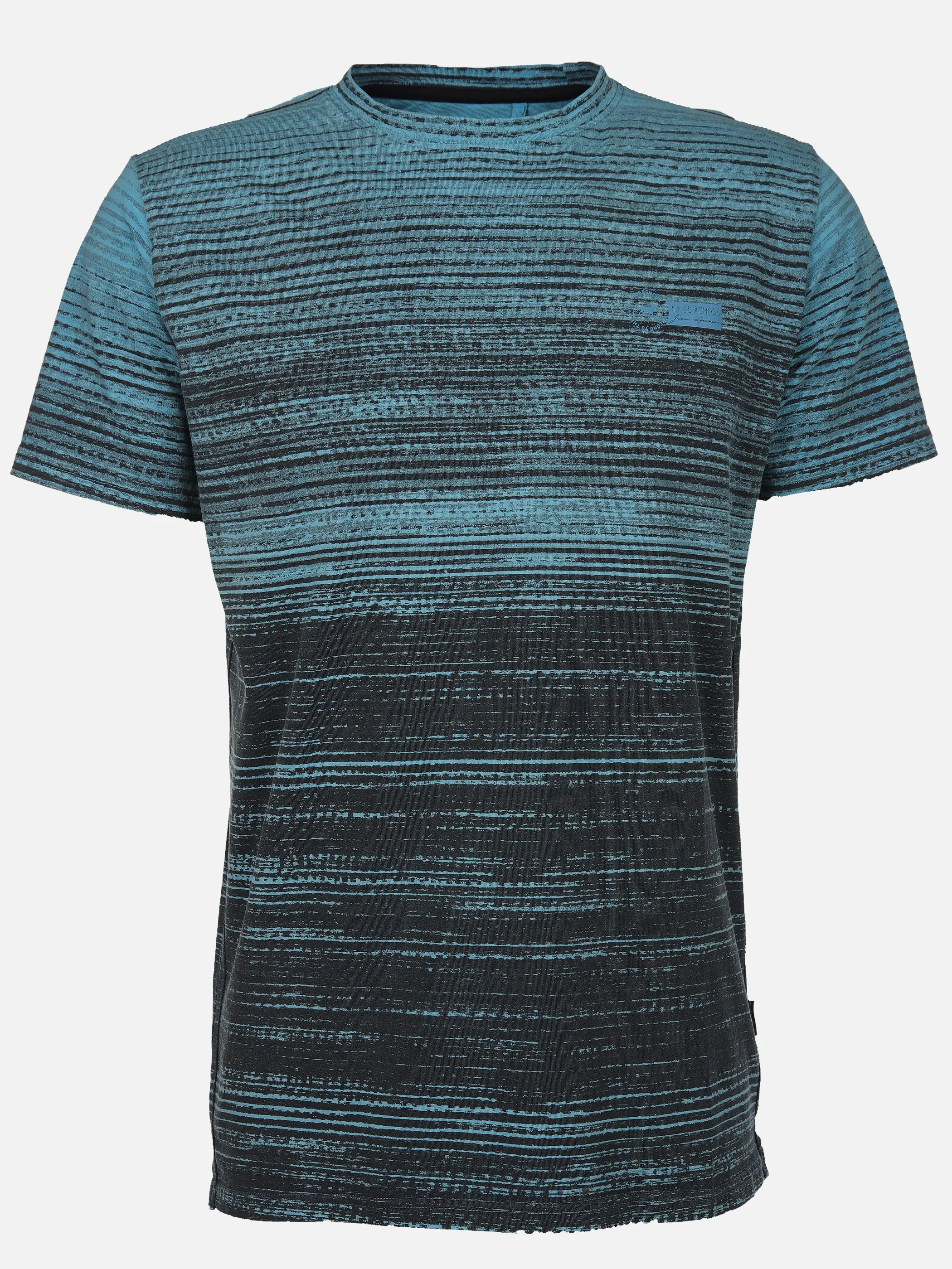 Jim Spencer He. T-Shirt 1/2 Arm allover stripe Blau 910841 OCEAN 1