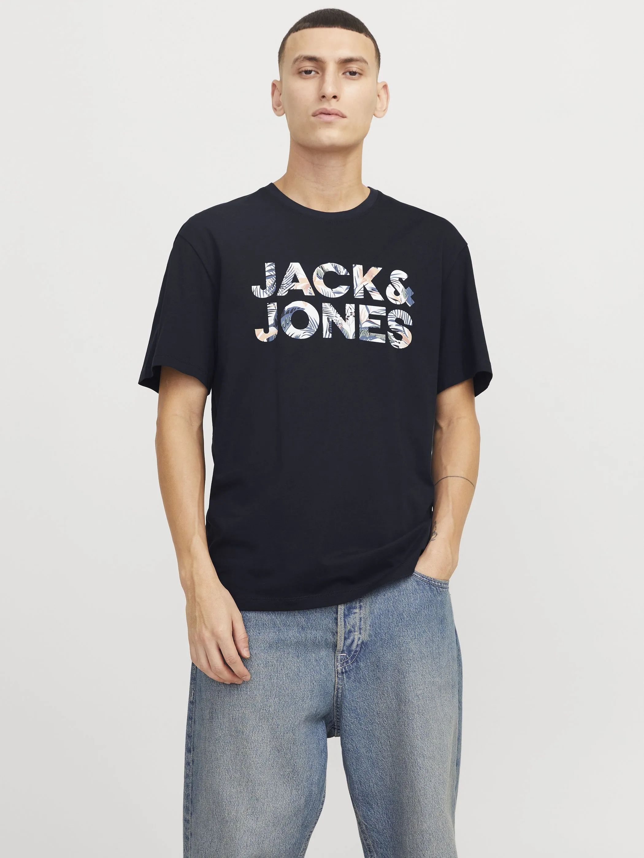 Jack Jones 12268127 JJEBRYAN CORP LOGO TE Schwarz 903404 175917 5