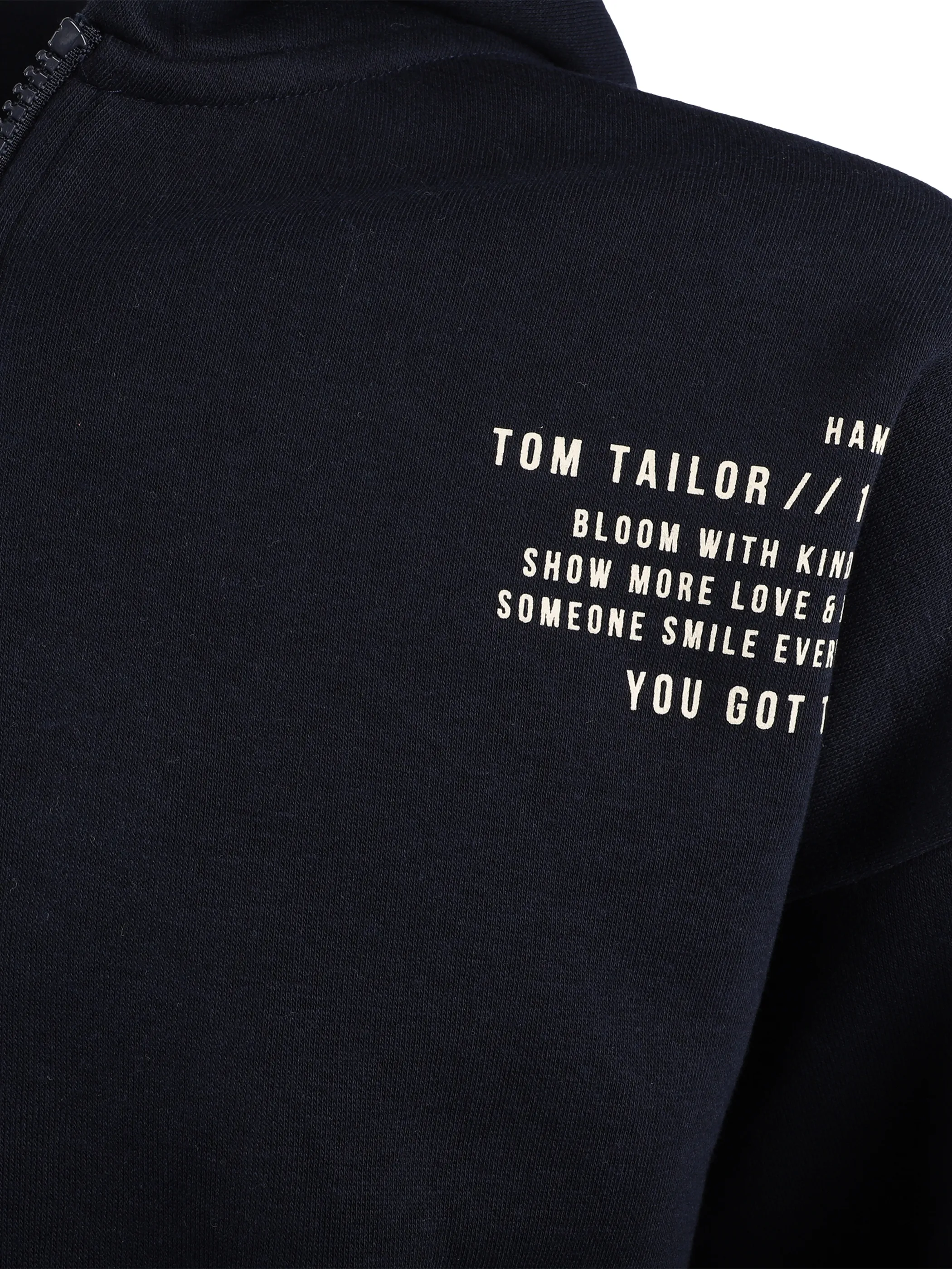 Tom Tailor 1033146 hoody sweat jacket Blau 869667 10668 3 Tom Tailor 1033146 hoody sweat jacket Blau 869667 10668 3