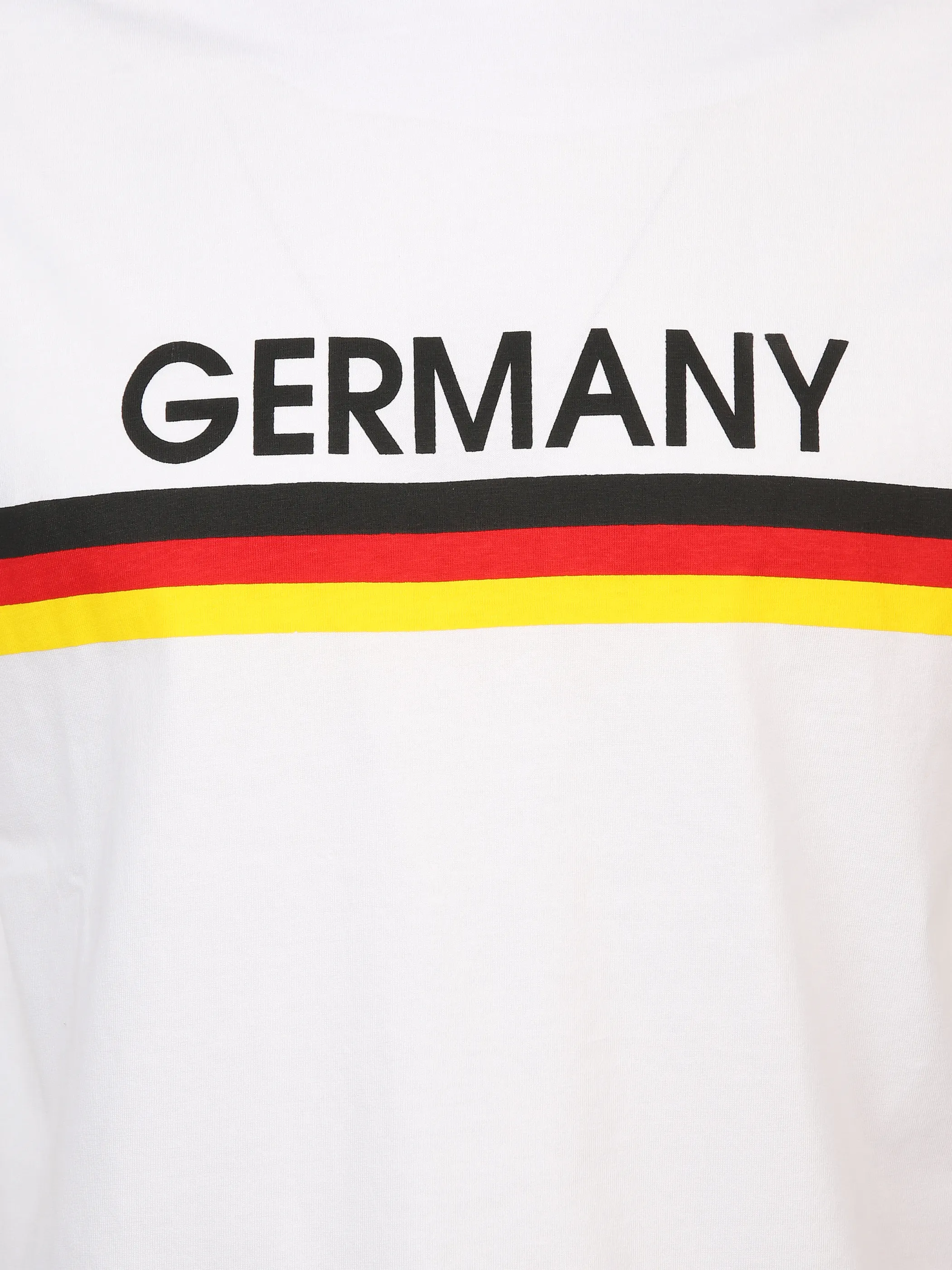 Grinario Sports Unisex T-Shirt EM24, Deutschland Weiß 889226 SP 3