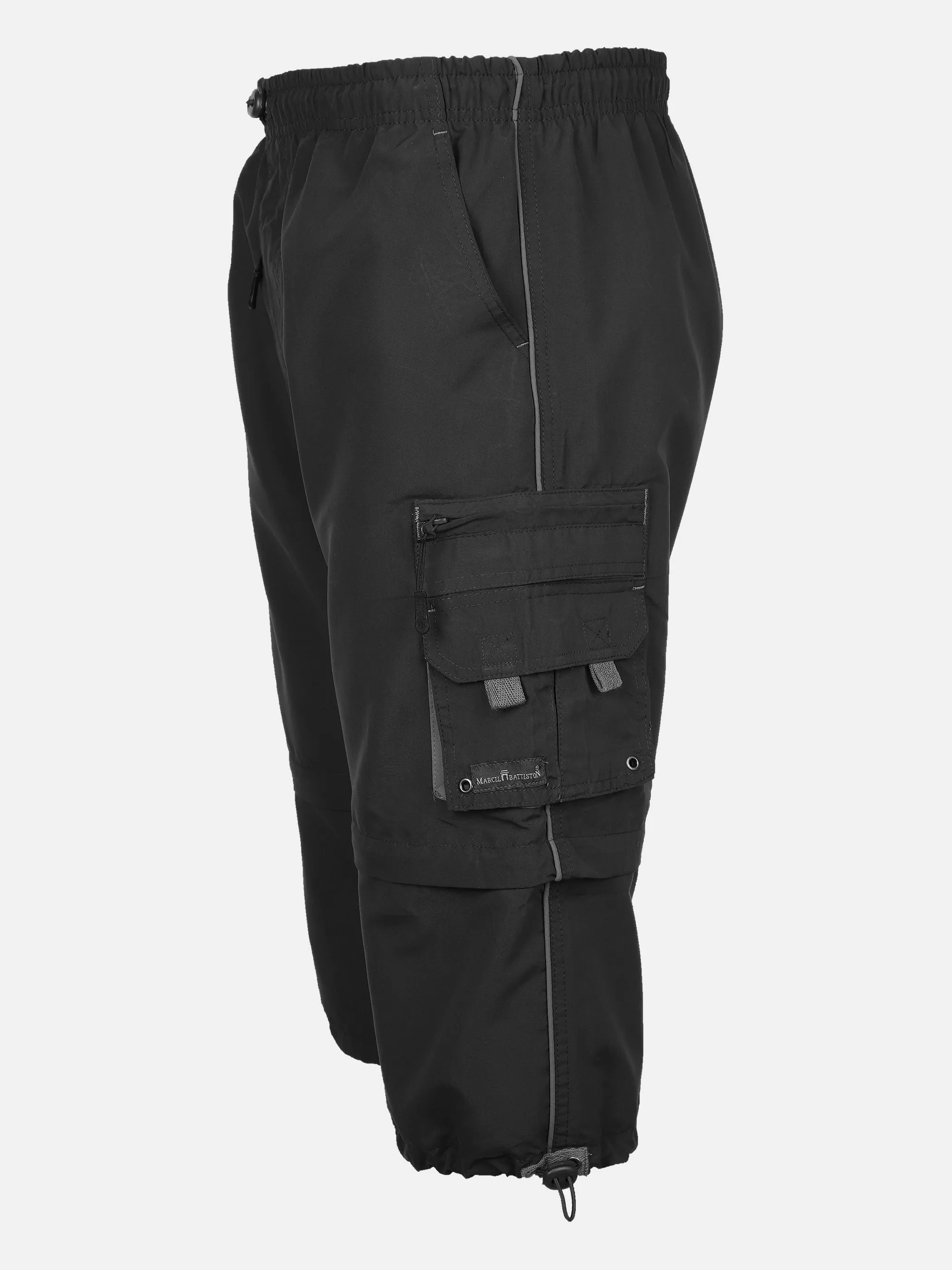 Marcel Battiston He. Caprihose Zipp-Off Cargo Schwarz 878485 BLACK 3 Marcel Battiston He. Caprihose Zipp-Off Cargo Schwarz 878485 BLACK 3