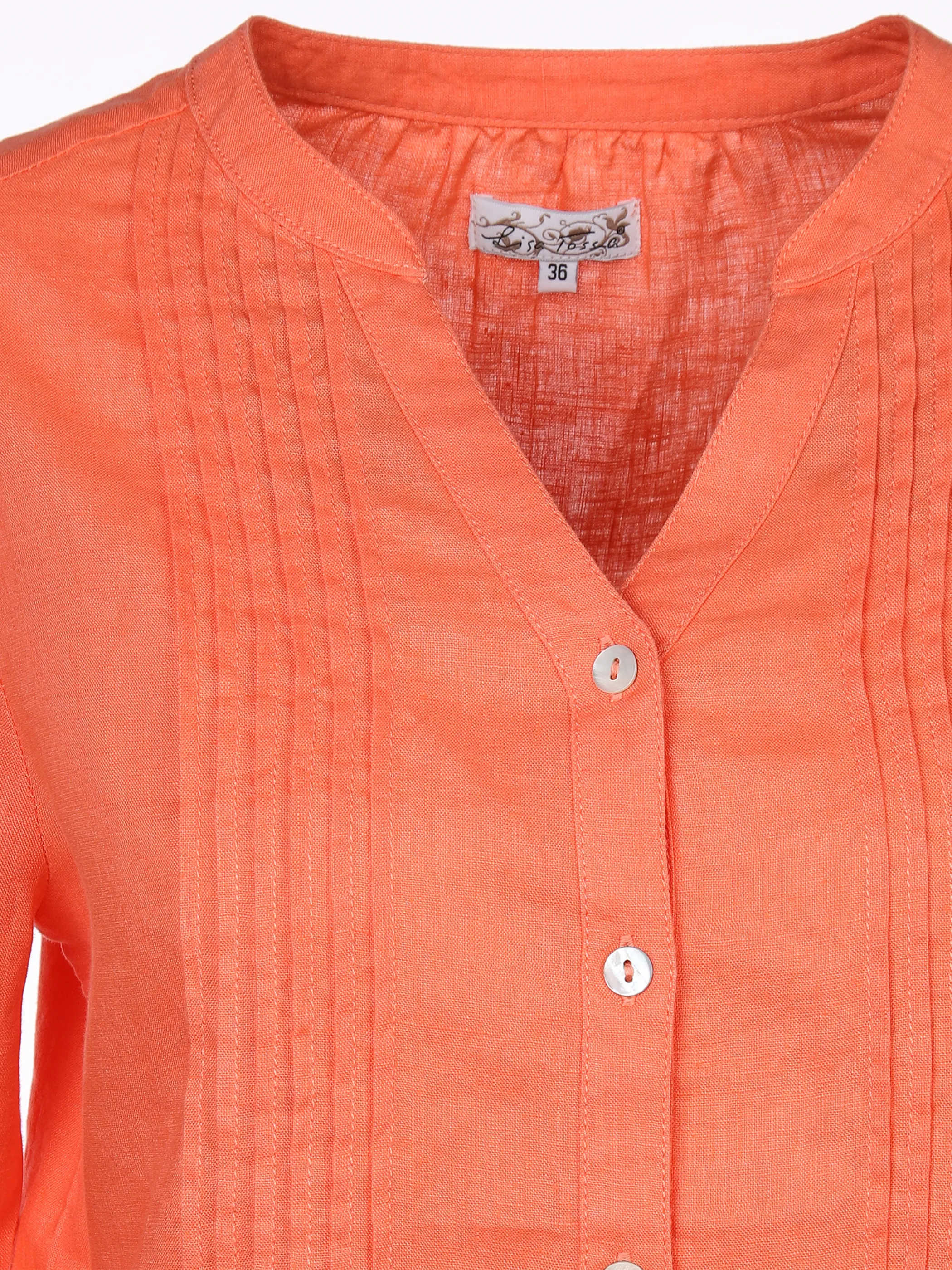 Lisa Tossa Da-Bluse m. Knöpfchenleiste Orange 864030 KORALLE 3 Lisa Tossa Da-Bluse m. Knöpfchenleiste Orange 864030 KORALLE 3