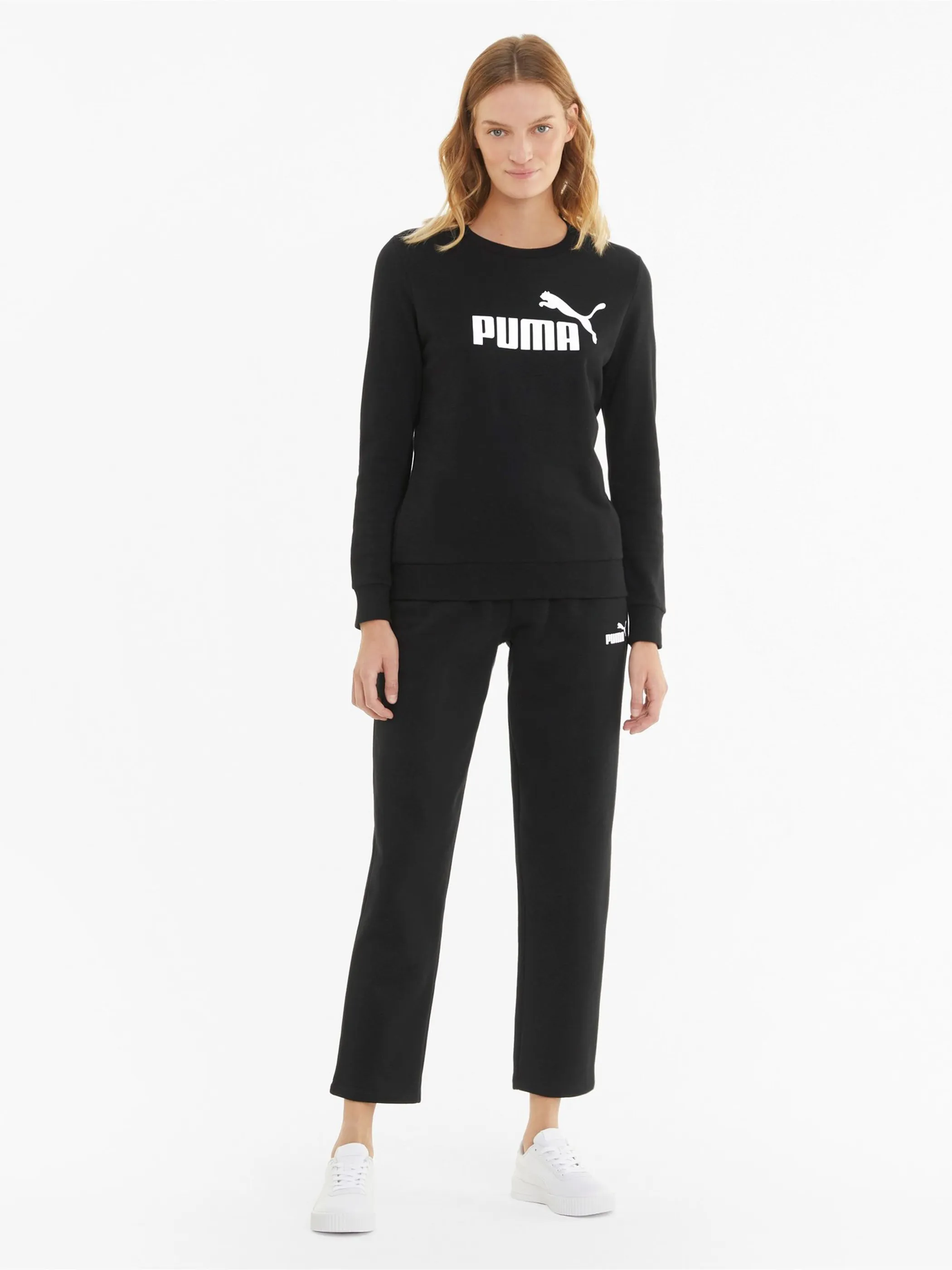 Puma 586786 Da-Sweatshirt, Rundhals Schwarz 856654 01 3