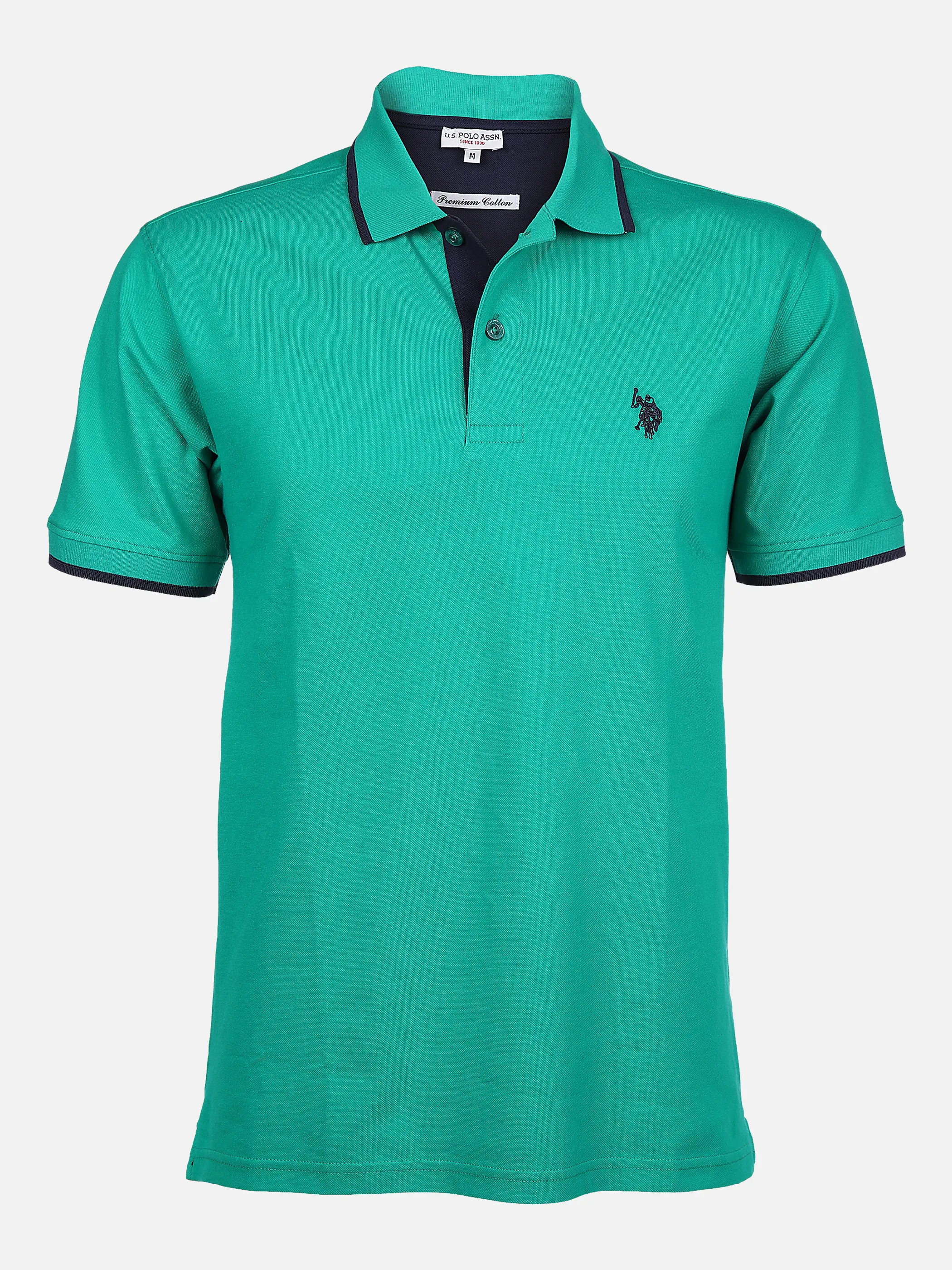 U.S. Polo Assn. He. Poloshirt 1/2 Arm uni Grün 861379 143 GREEN 1