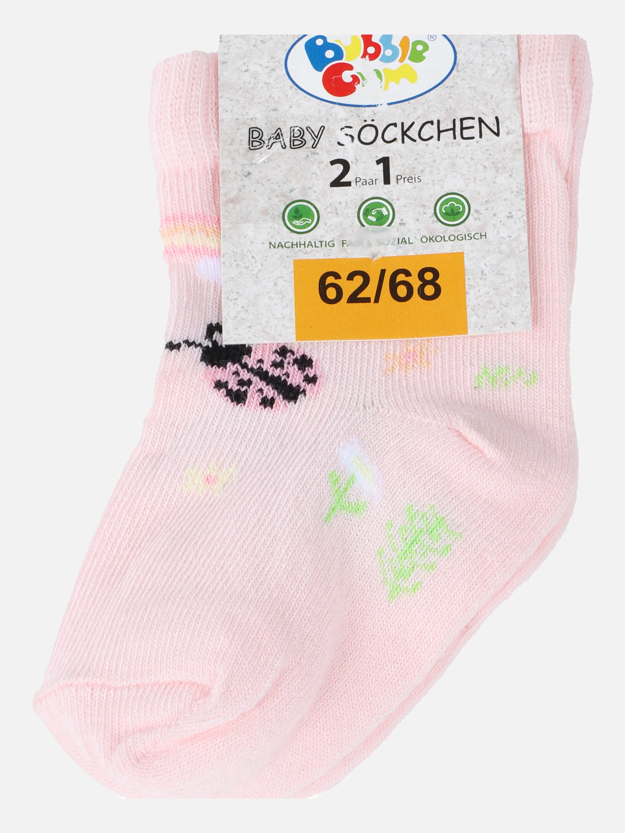 Bubble Gum BG Socken 2er Pack Regenbogen/ Rosa 865095 ROSE/WEIß 3 Bubble Gum BG Socken 2er Pack Regenbogen/ Rosa 865095 ROSE/WEIß 3