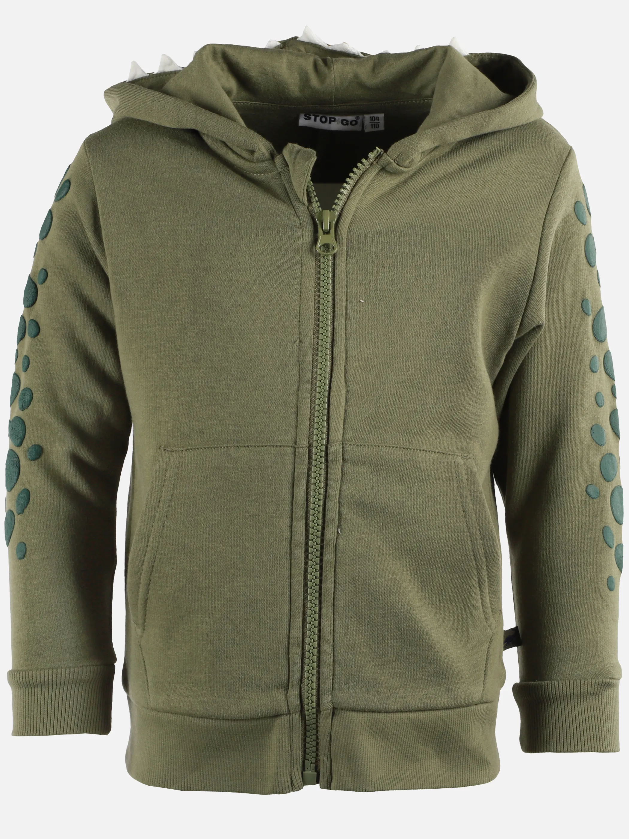 Stop + Go KJ Sweatjacke im Dino Look in grün Grün 899539 GRÜN 1