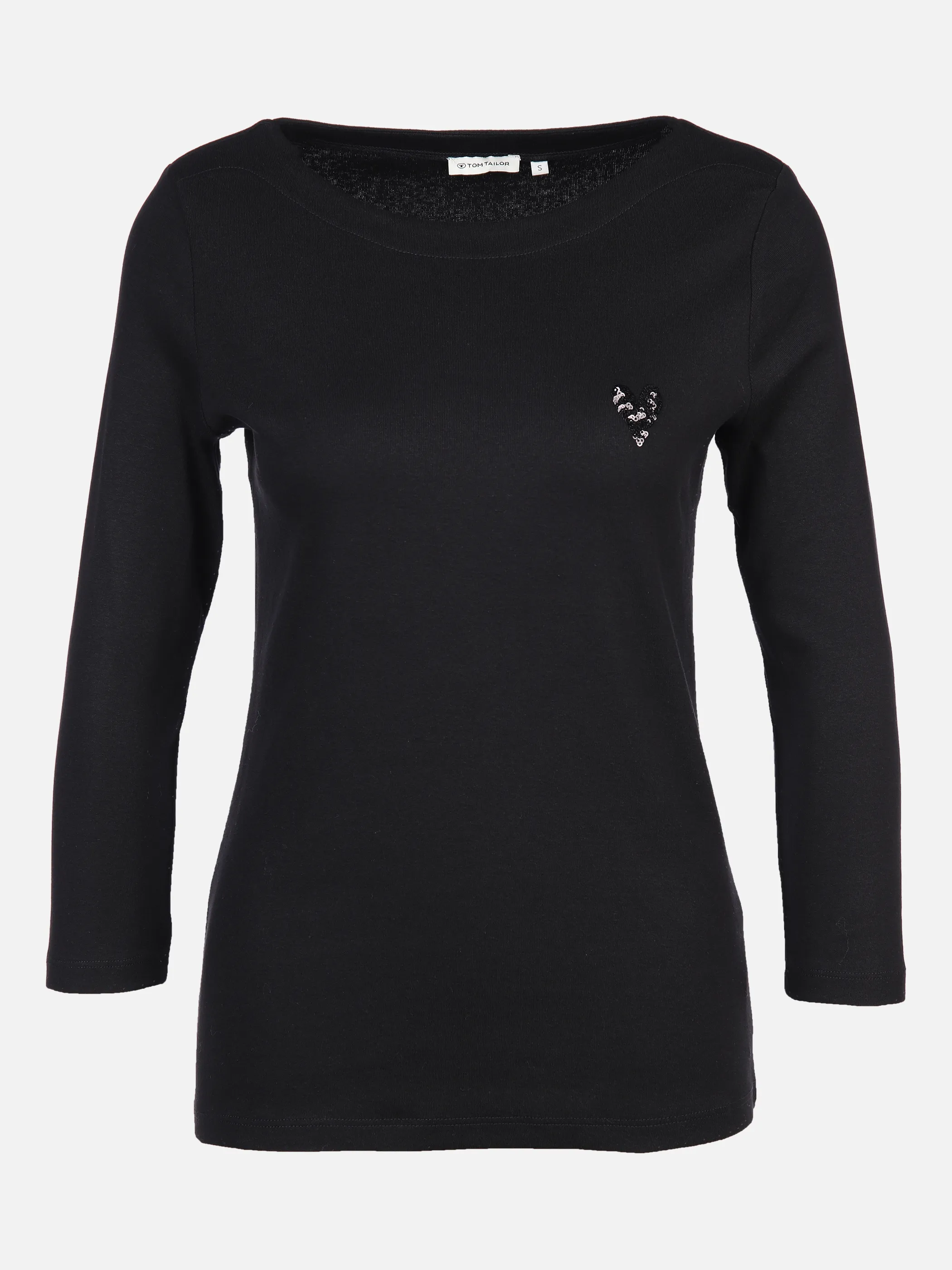 Tom Tailor 1034191 boat neck T-shirt Schwarz 872191 14482 1 Tom Tailor 1034191 boat neck T-shirt Schwarz 872191 14482 1