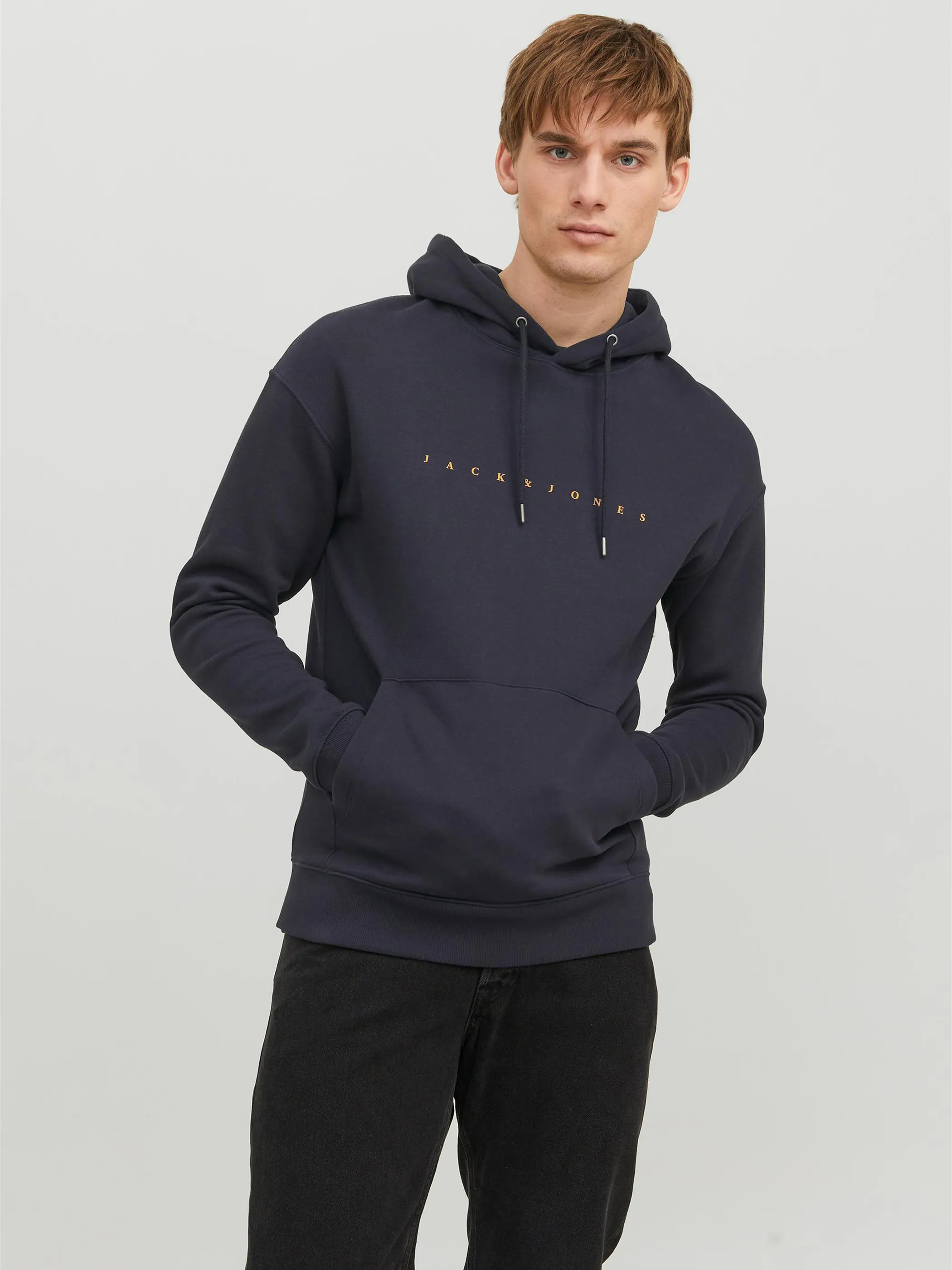 Jack Jones 12233972 JJESTAR JJ SWEAT HOOD Blau 878876 175697 3