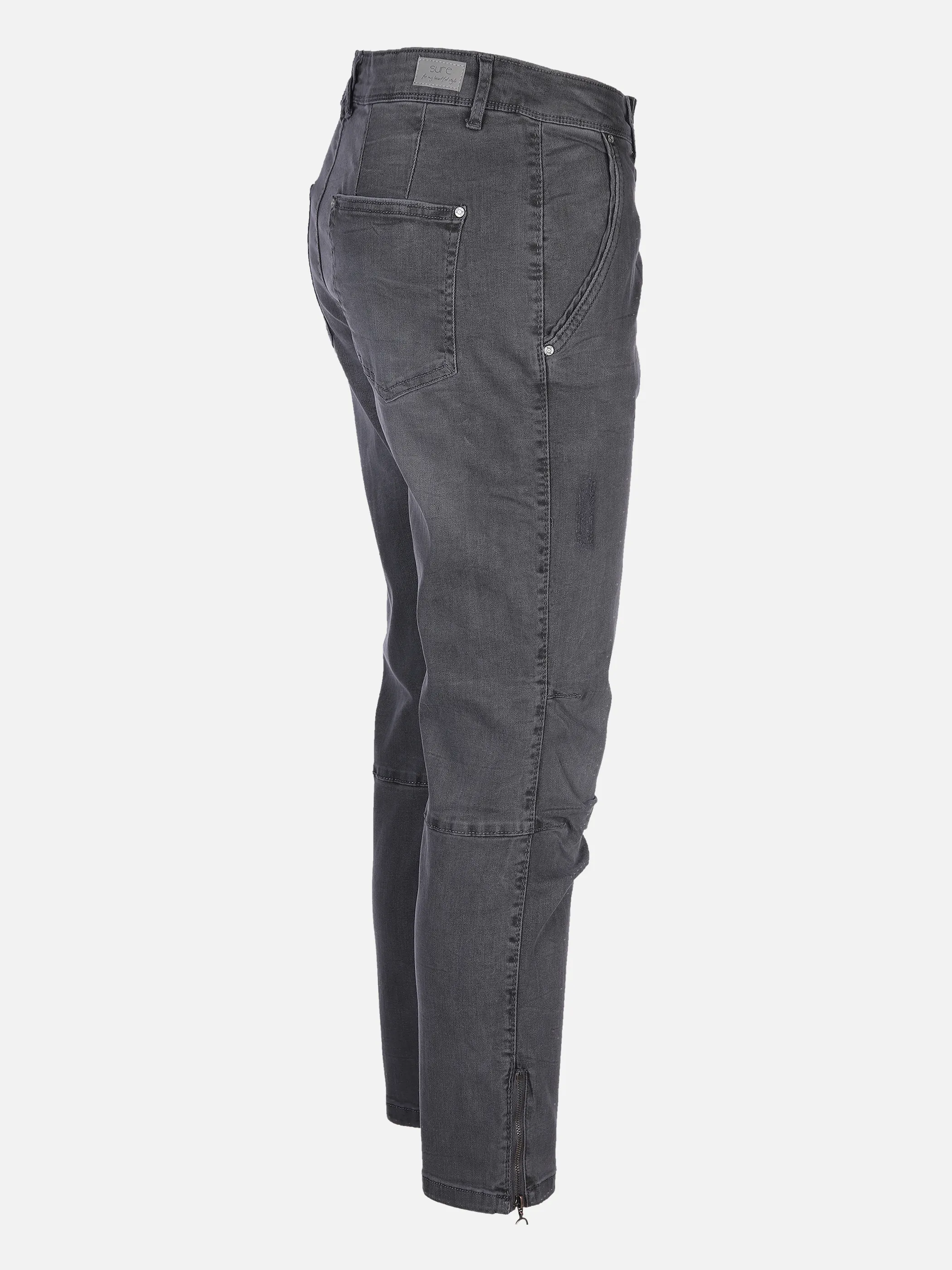 Sure Da-Jeans sportiv m.Reißverschl Schwarz 867707 SCHWARZ 4