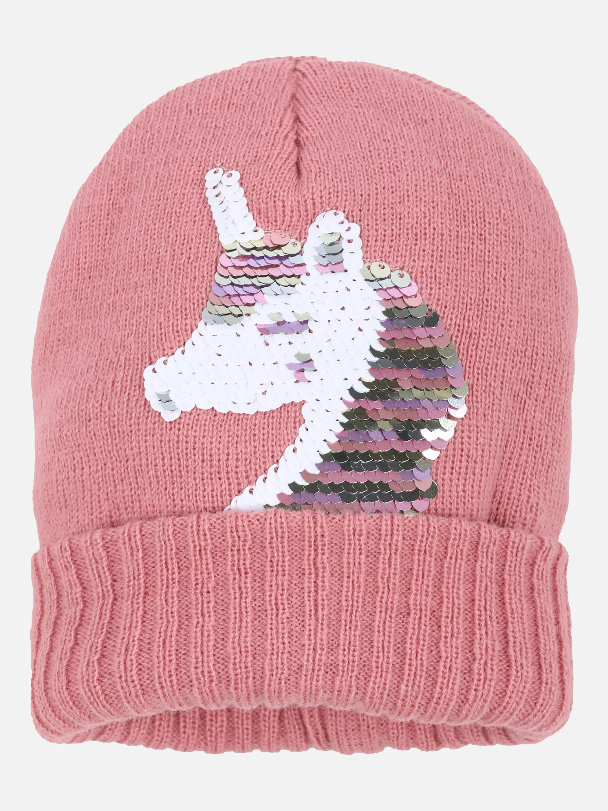 Stop + Go MG Mütze Einhorn mit Wendepail Lila 870857 MAUVE 1