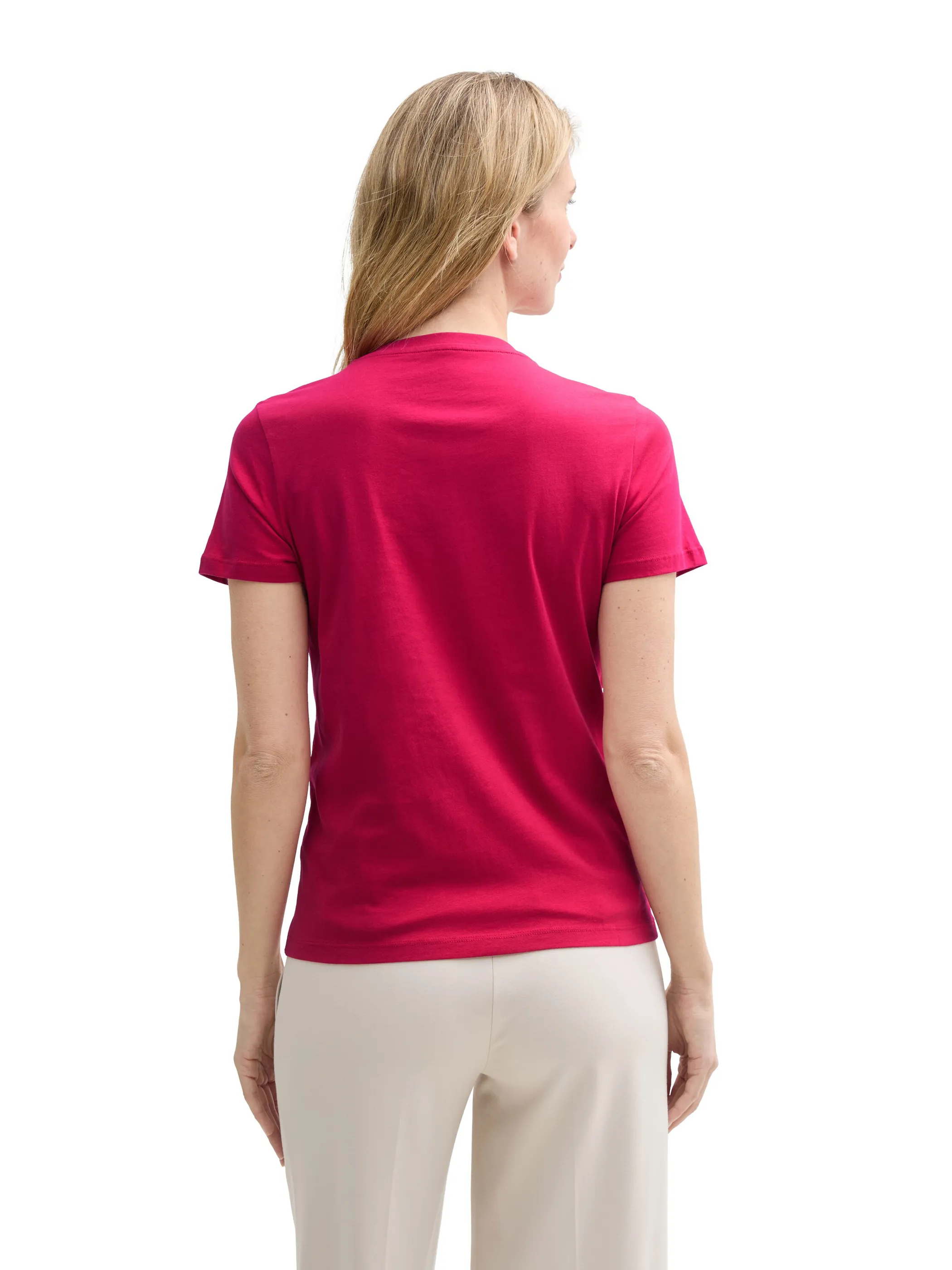 Tom Tailor 1046437 T-shirt basic with print Rot 910035 37989 2