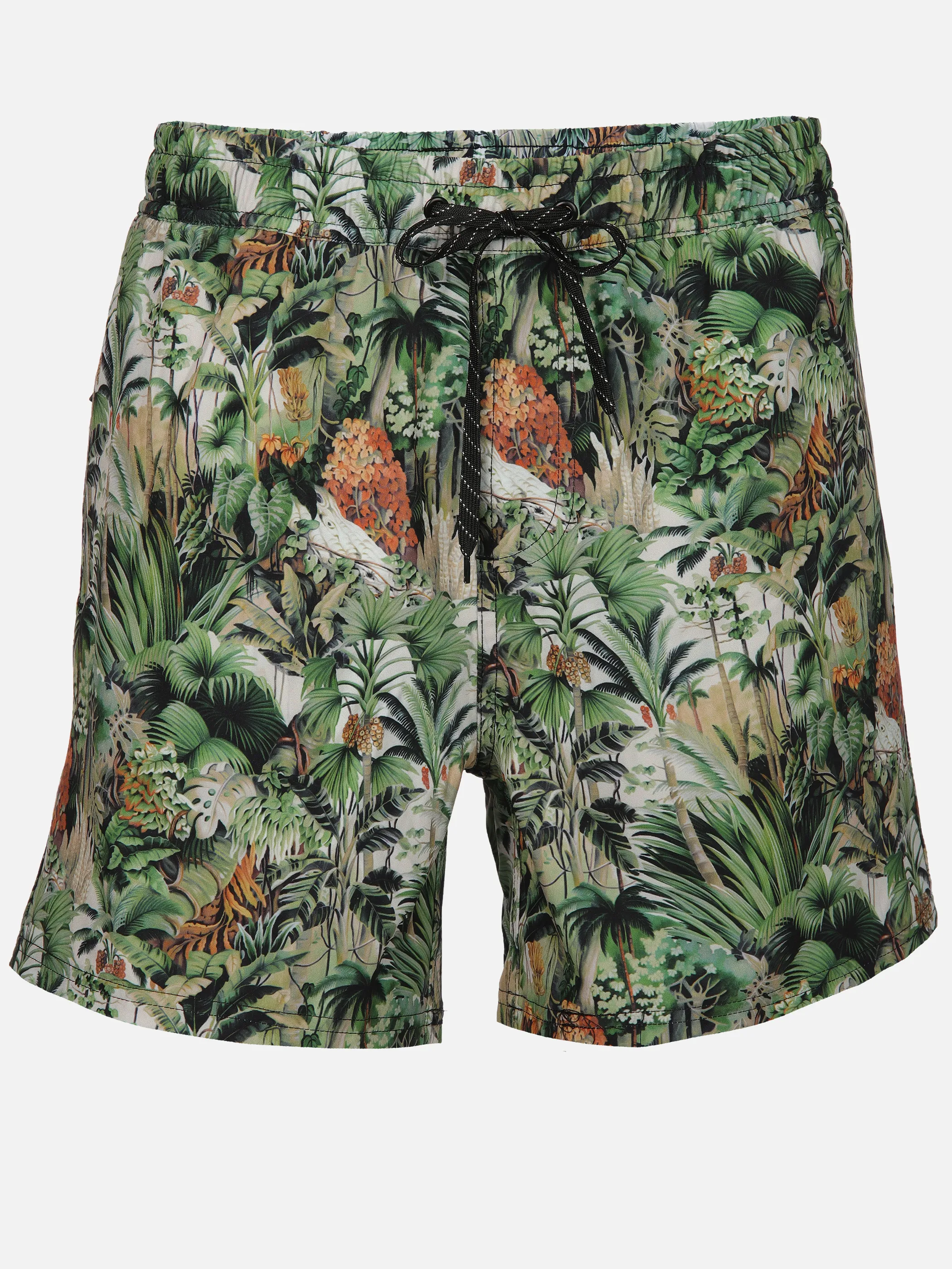 Grinario Sports He-Badehose Palme AOP Grün 906599 GREEN 1