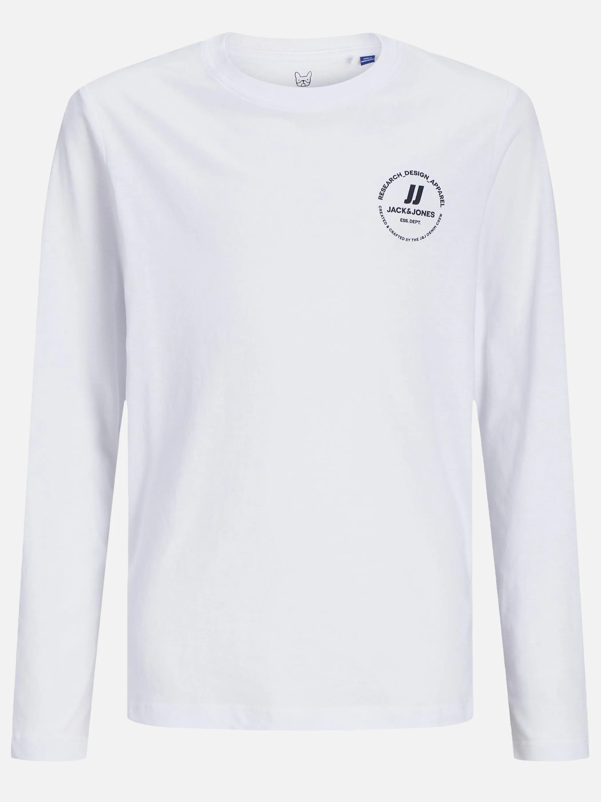 Jack&Jones Junior 12258973 JJESWIFT TEE LS NOOS Weiß 897112 178074 1