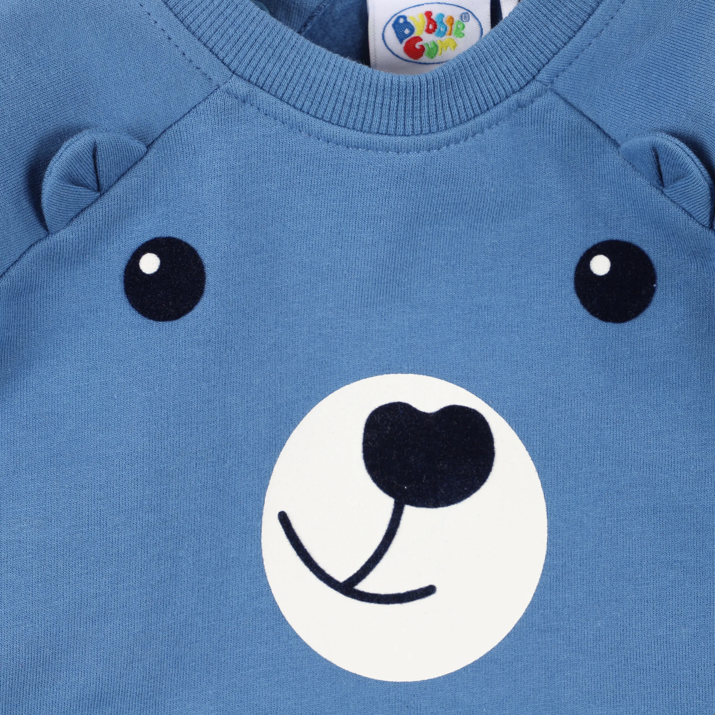 Bubble Gum BJ Sweatshirt in blau mit Bärchendruck Blau 884373 BLAU 3