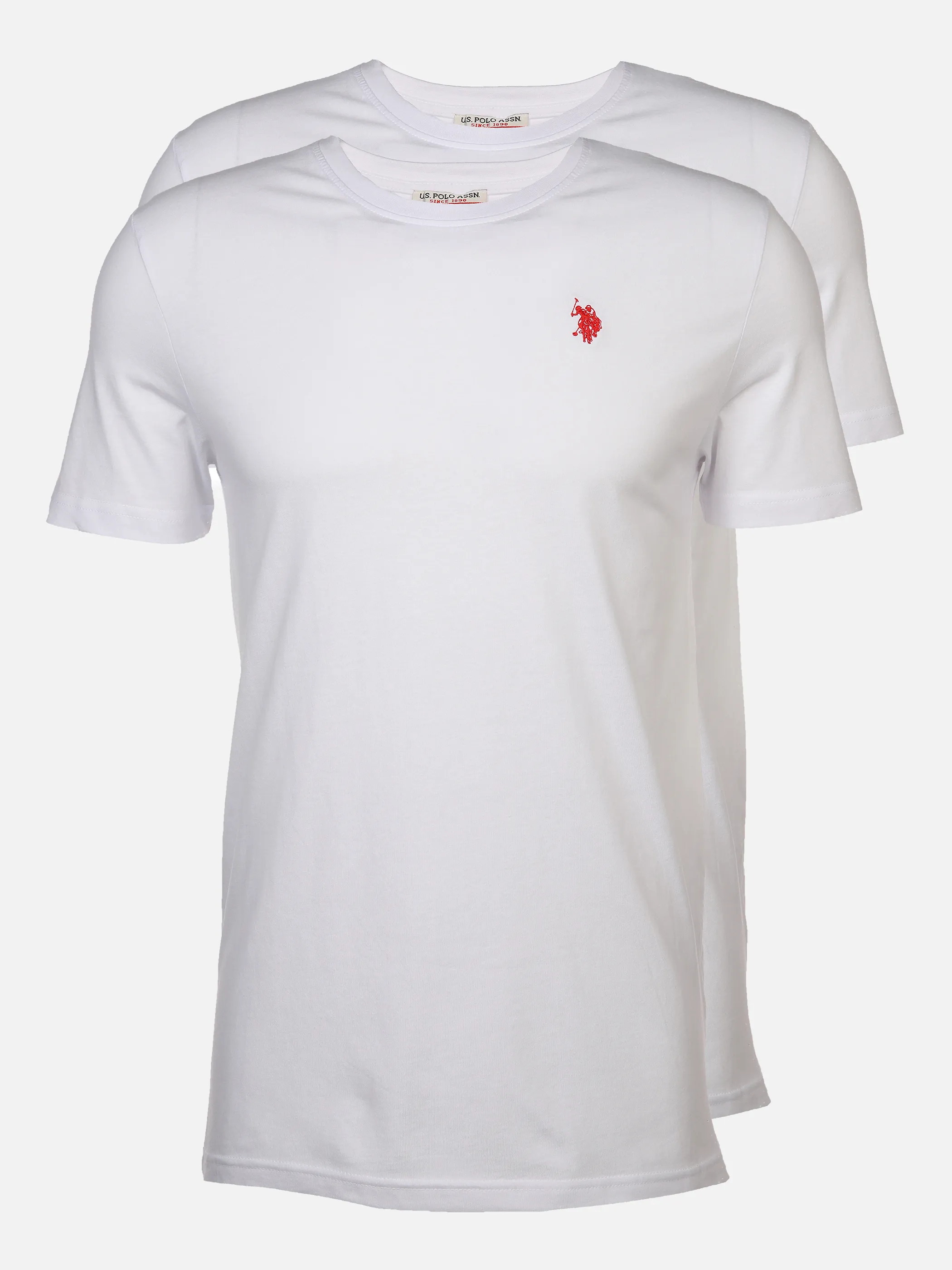 U.S. Polo Assn. He. T-Shirt 1/2 Arm 2er Pack Weiß 881274 WEIß 1