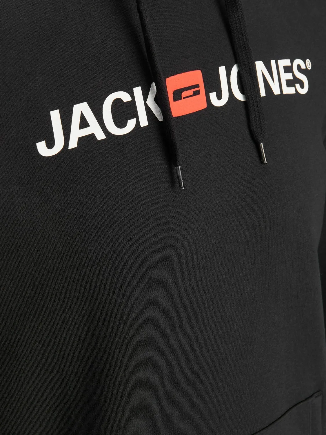 Jack Jones 12137054 JJECORP LOGO SWEAT HO Schwarz 805006 178012001 5