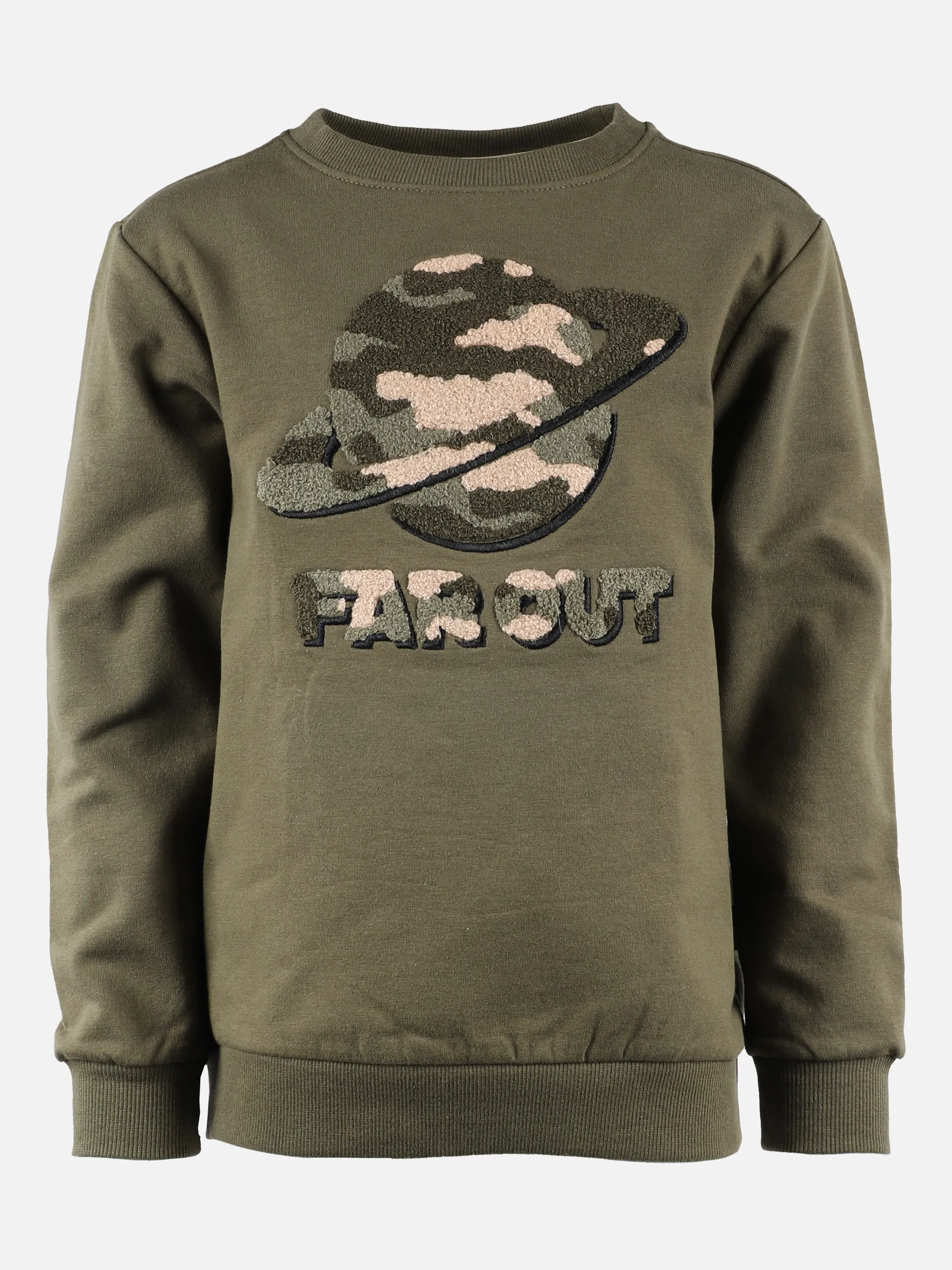 Stop + Go MB Sweatshirt in oliv+grau mel Grün 868311 OLIV 1 Stop + Go MB Sweatshirt in oliv+grau mel Grün 868311 OLIV 1